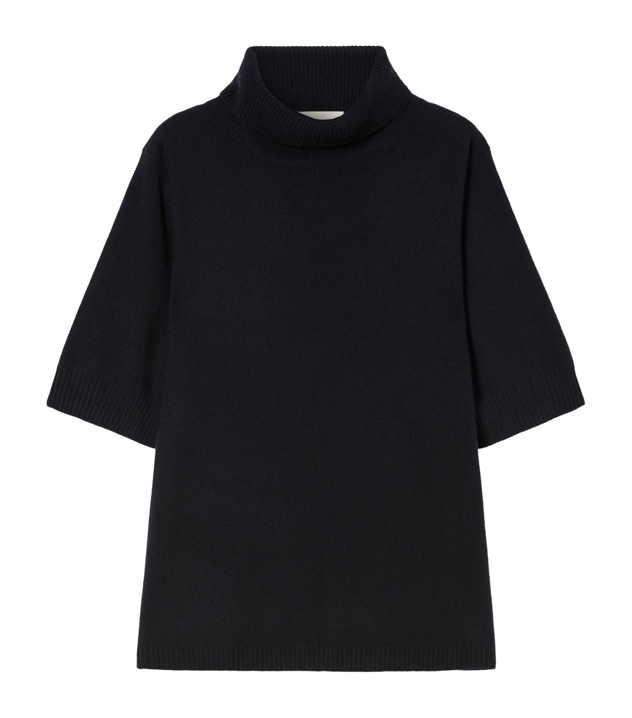 Marina Rinaldi Womens Cashmere Short-Sleeve Sweater Midnightblue Image 1