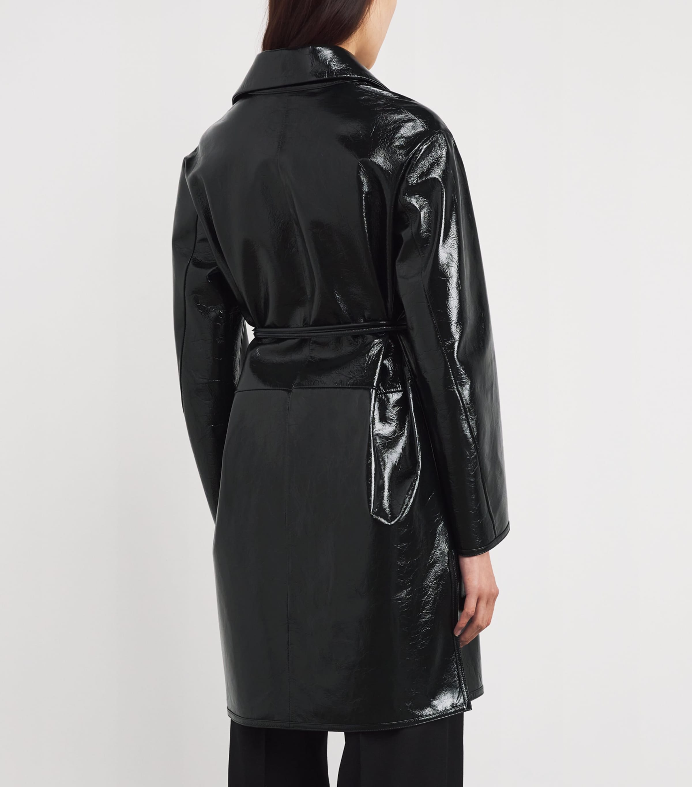 Patent Leather Overcoat BLUE Image 4