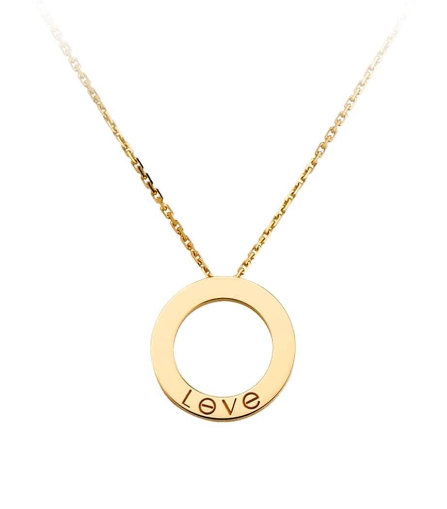 Yellow Gold Love Necklace YELLOW GOLD Image 9