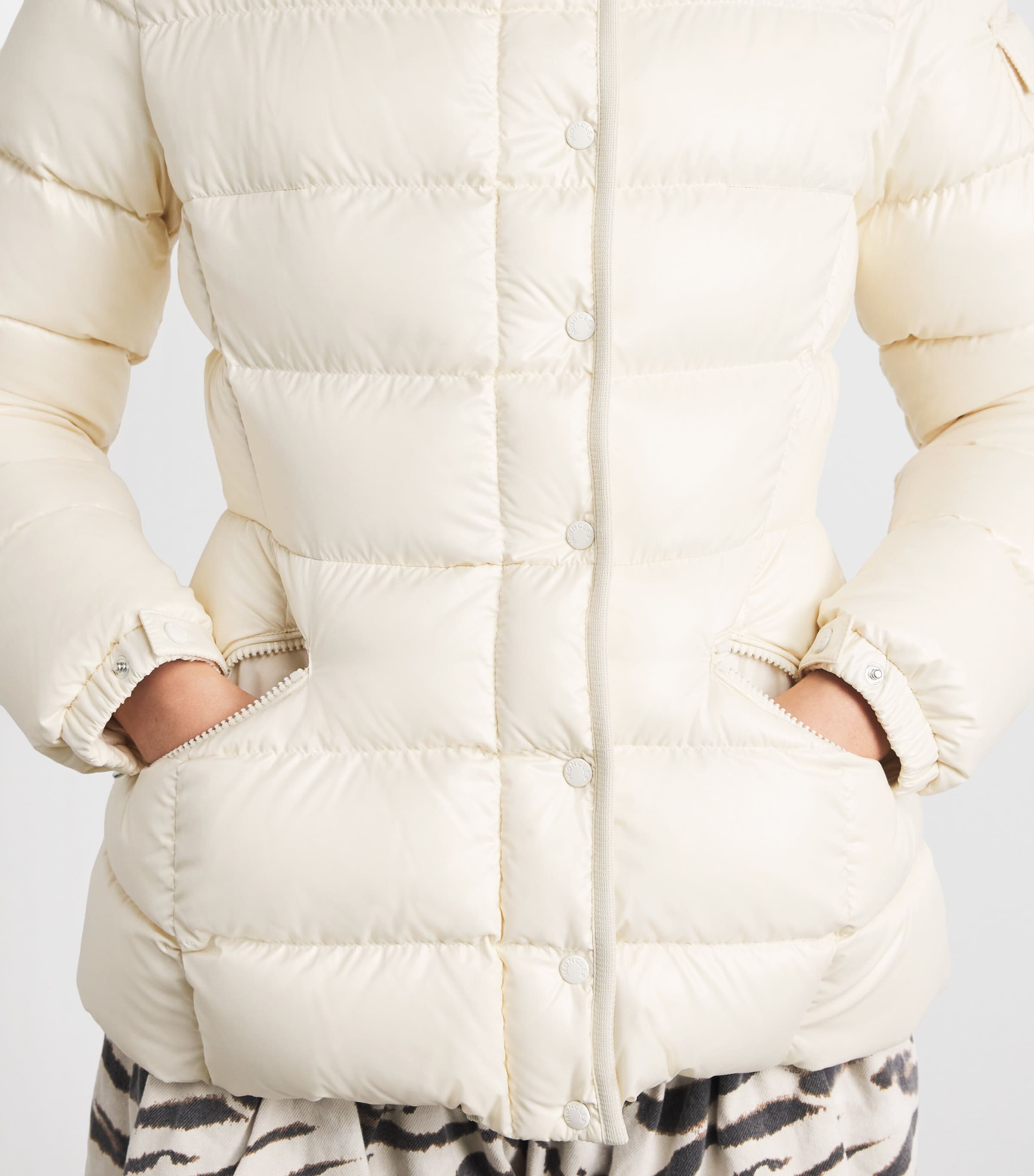 Moncler Womens Down Hooded Barante Jacket Image 3