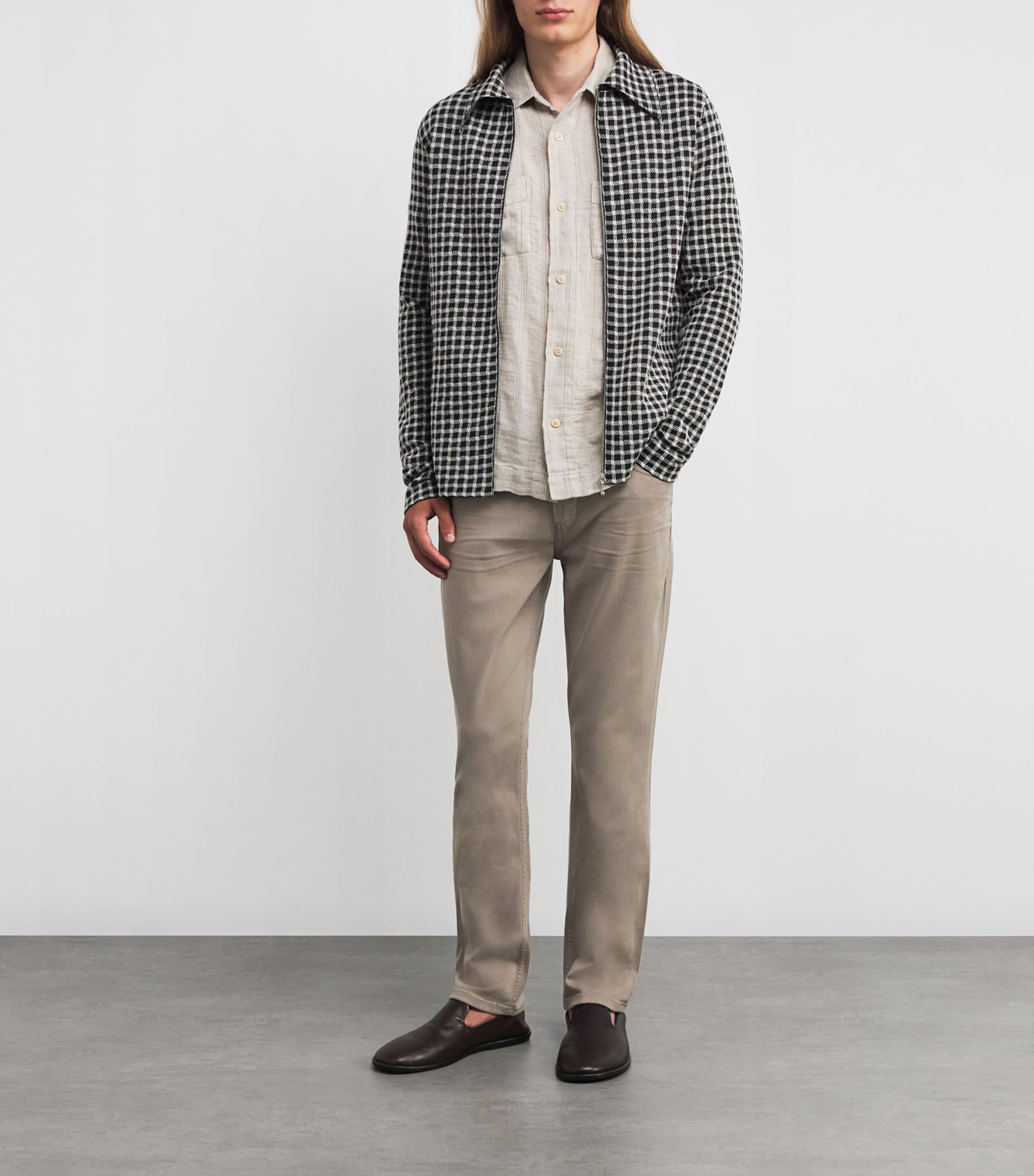 PAIGE Mens Federal Slim Jeans Caribou Image 2