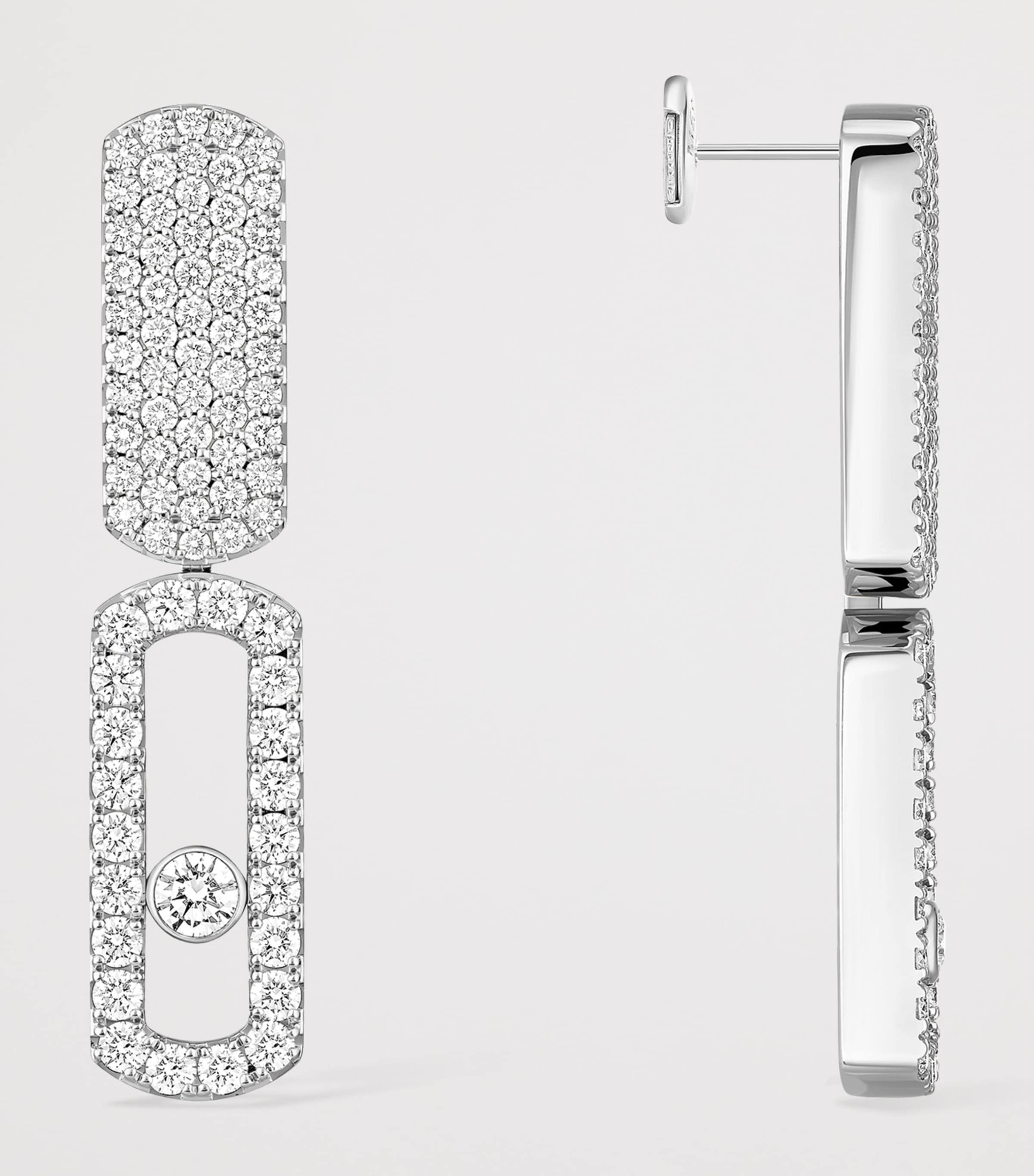 Messika Imperial Move White Gold and Diamond Earrings (0.70ct) White Gold Image 3