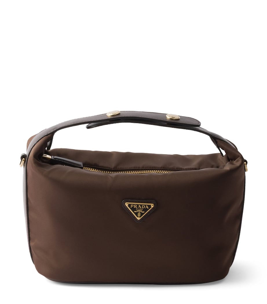 Prada Mini Re-Nylon Chérie Top-Handle Bag Brown Image 1