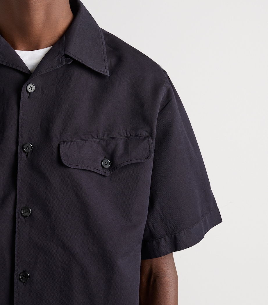 Prada Mens Cotton-Silk Bowling Shirt Image 4