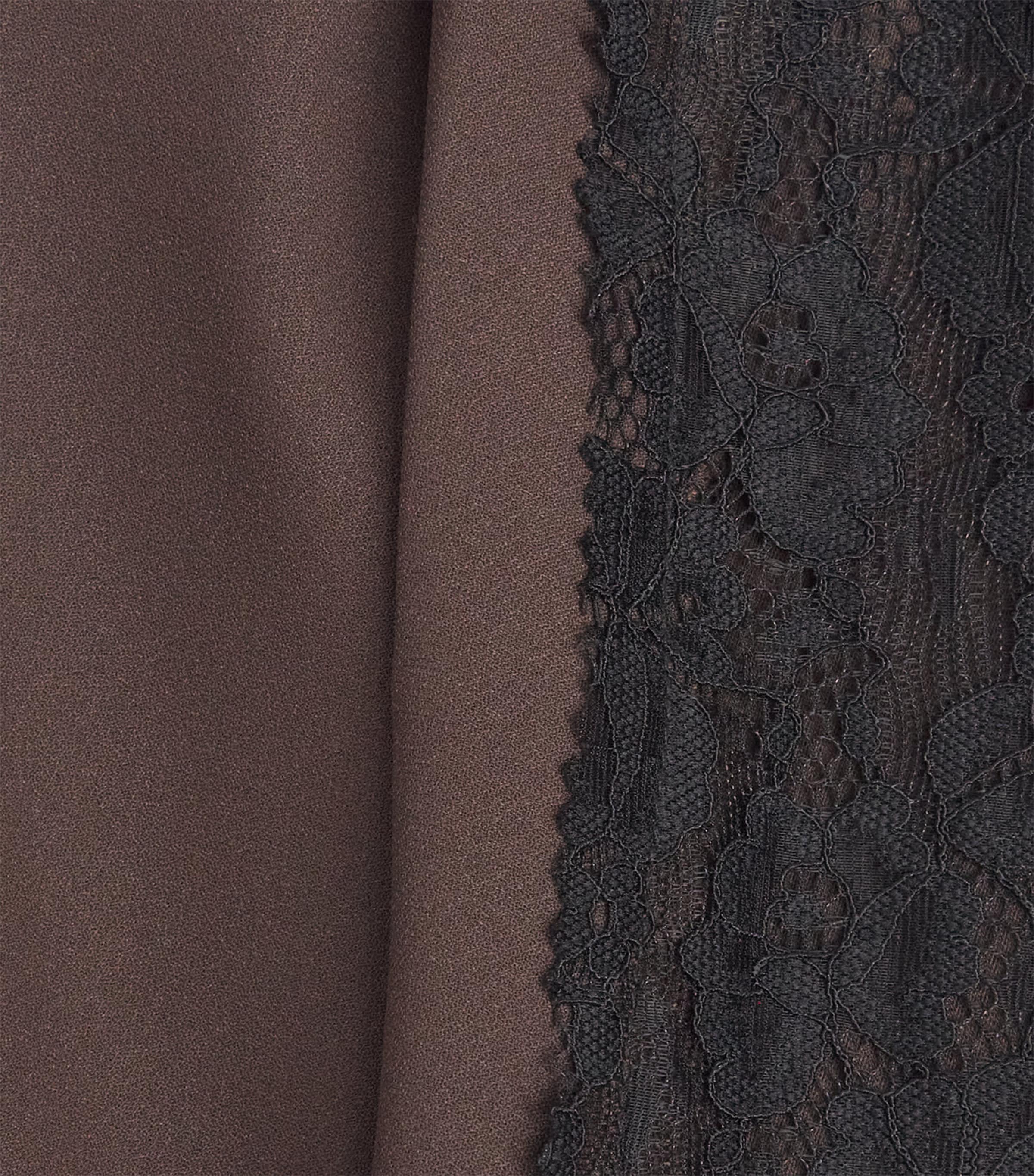 Stylein Womens Malea Lace-Trim Maxi Dress Coffee Image 6