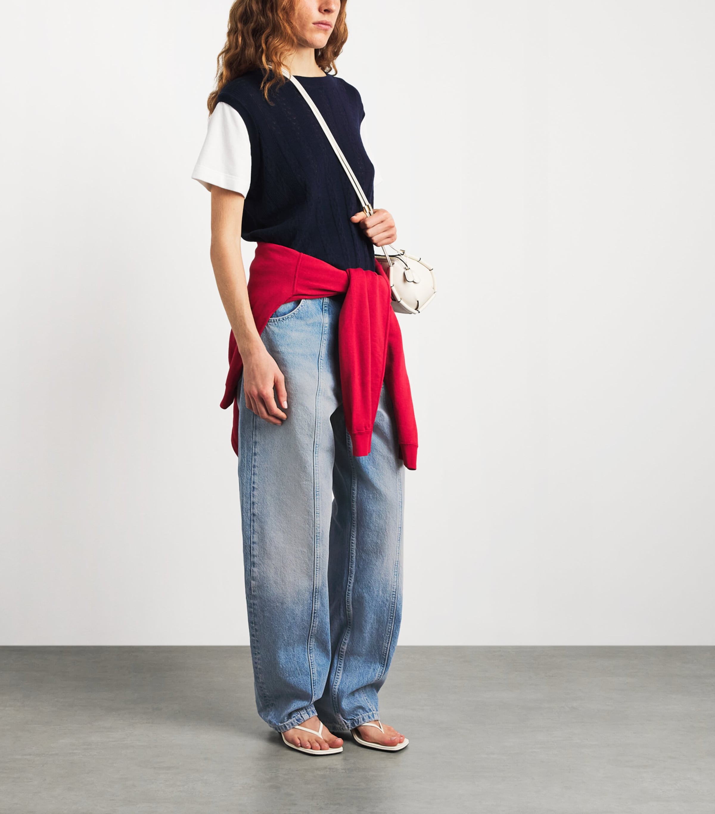 Sandro Paris Womens Barrel Jeans Blue Jean Image 2