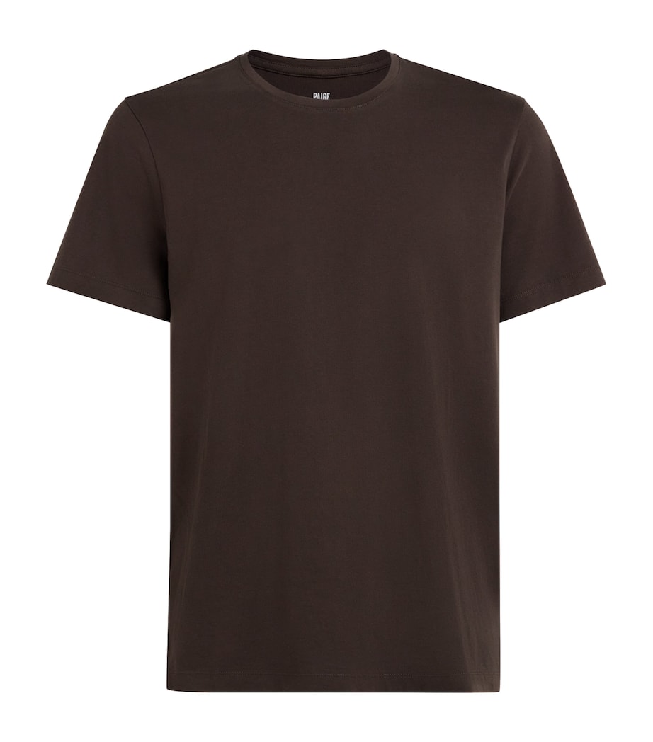 PAIGE Mens Pima Cotton Sorden T-Shirt Dark Agar Image 1