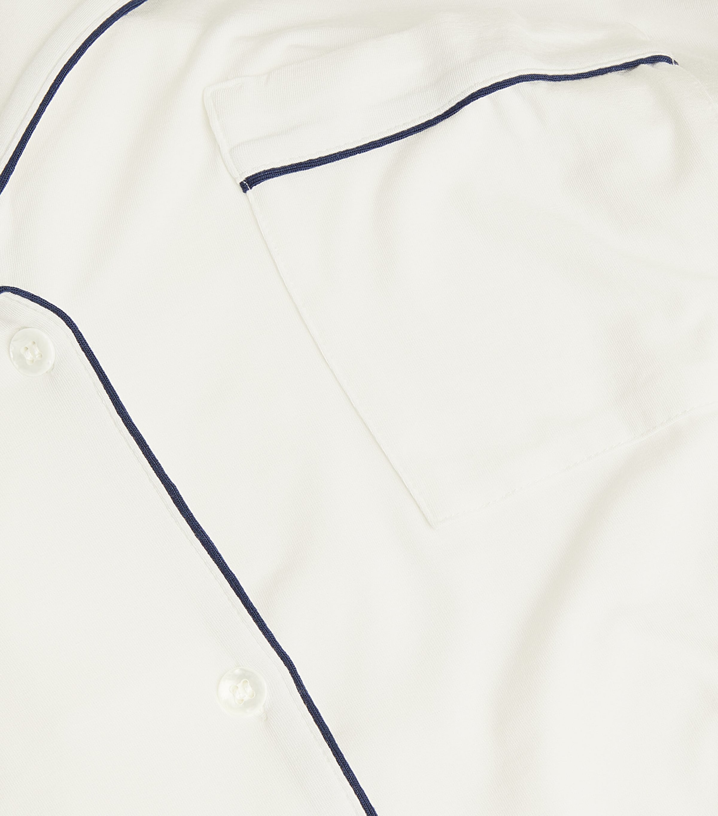Eberjey Womens Gisele Pyjama Set Pure Ivory/navy Image 5