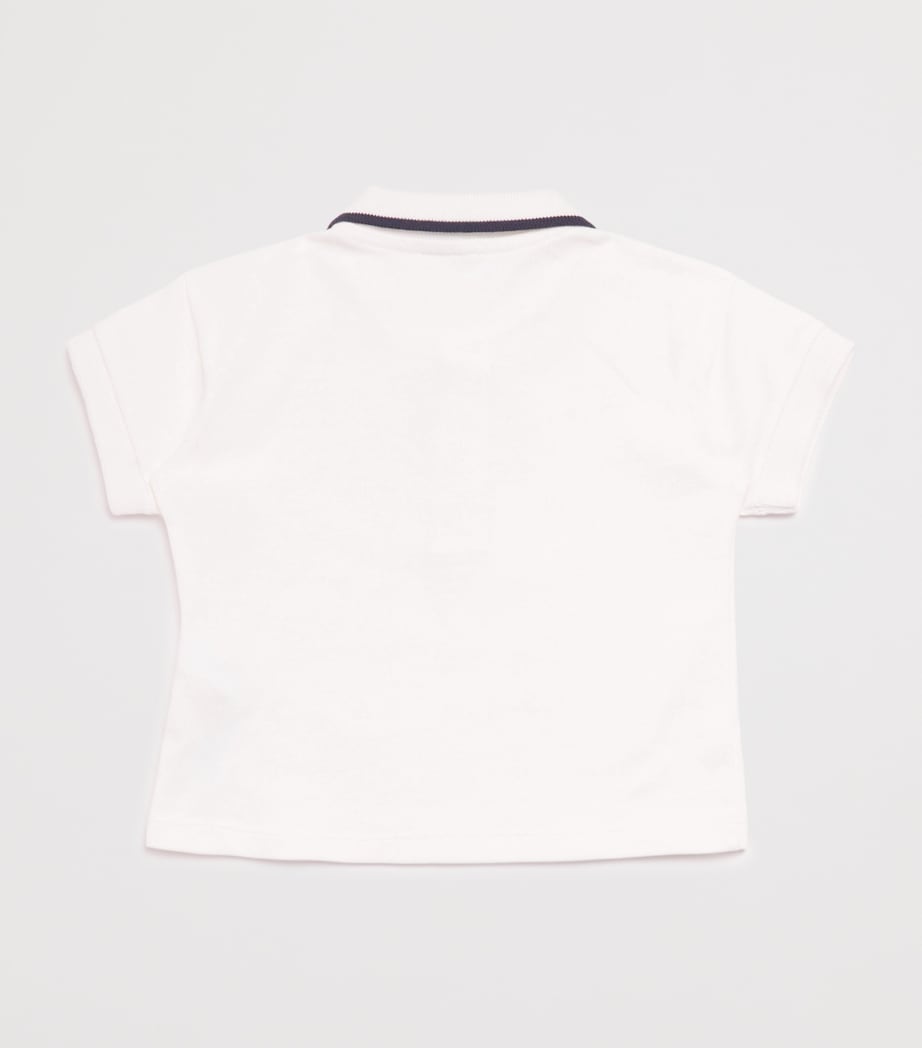 Cotton Logo Polo Shirt (6-24 Months) MARSHMALLOW Image 2