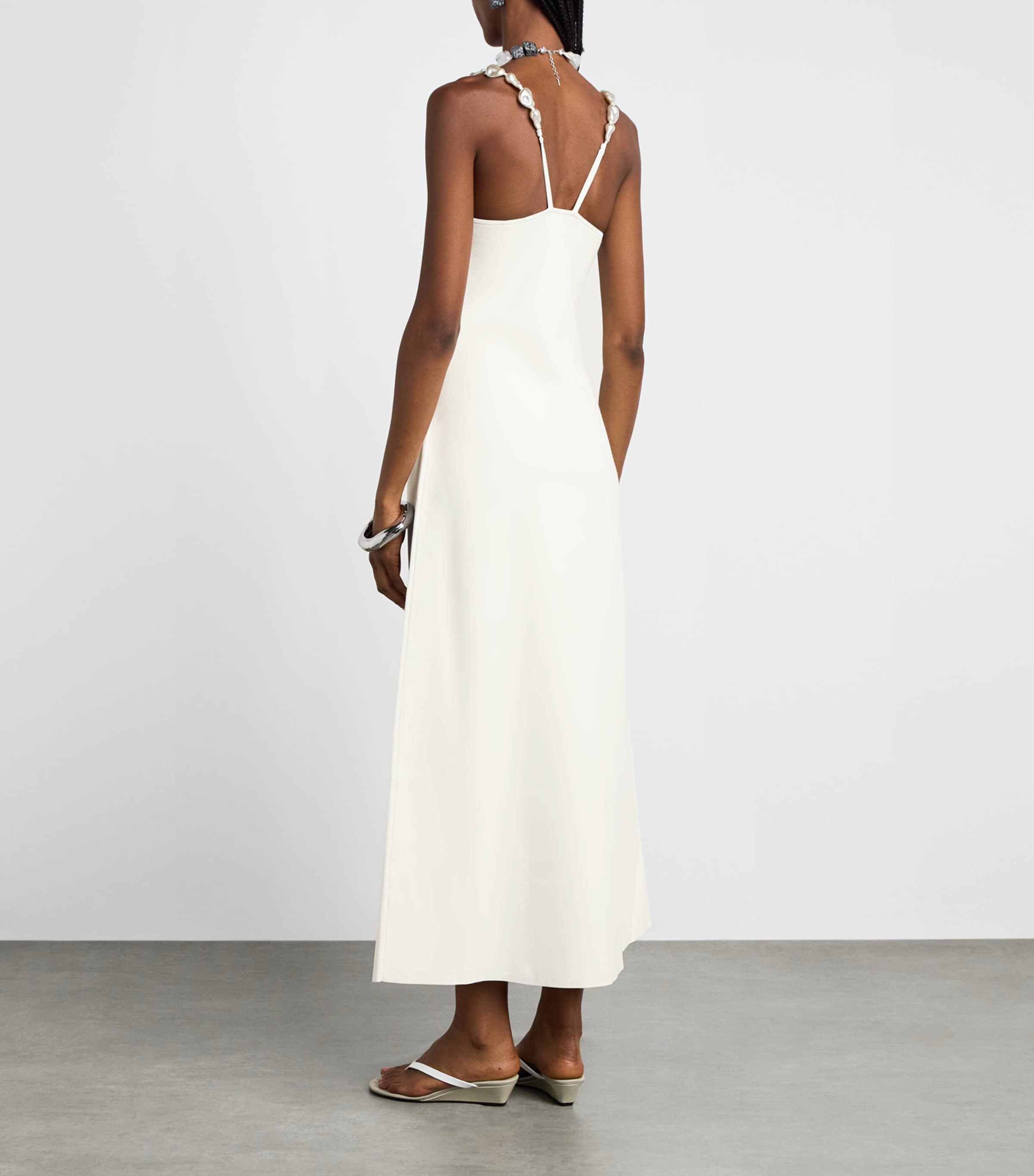 Cult Gaia Womens Knitted Finley Maxi Dress Off White Image 4
