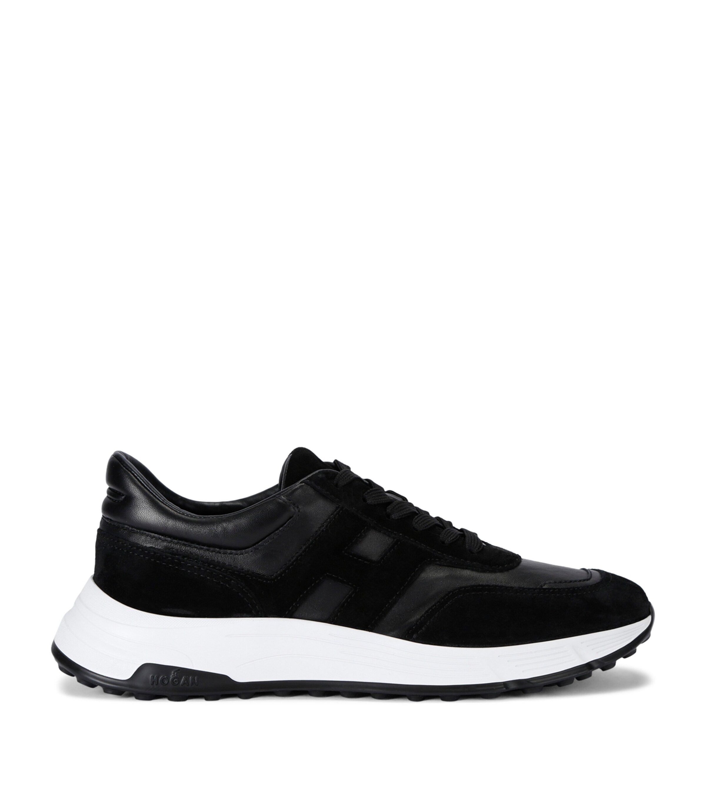 Leather Hyperlight Sneakers BLK/WHITE Image 1