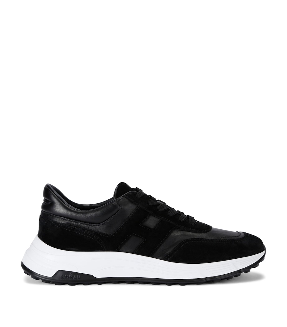 Leather Hyperlight Sneakers BLK/WHITE Image 1