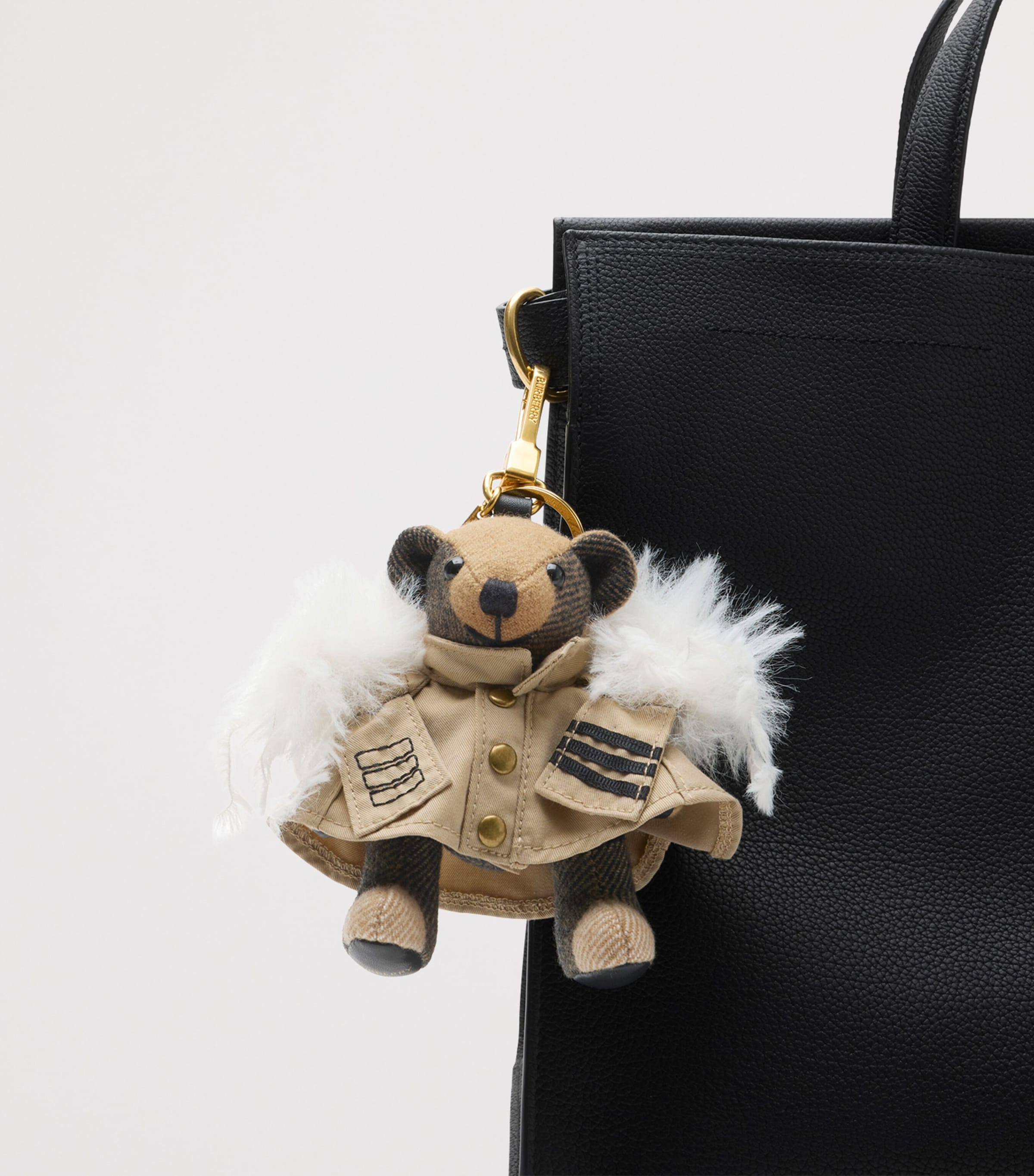 Small Calfskin Cotswolds Tote Bag BLACK Image 4