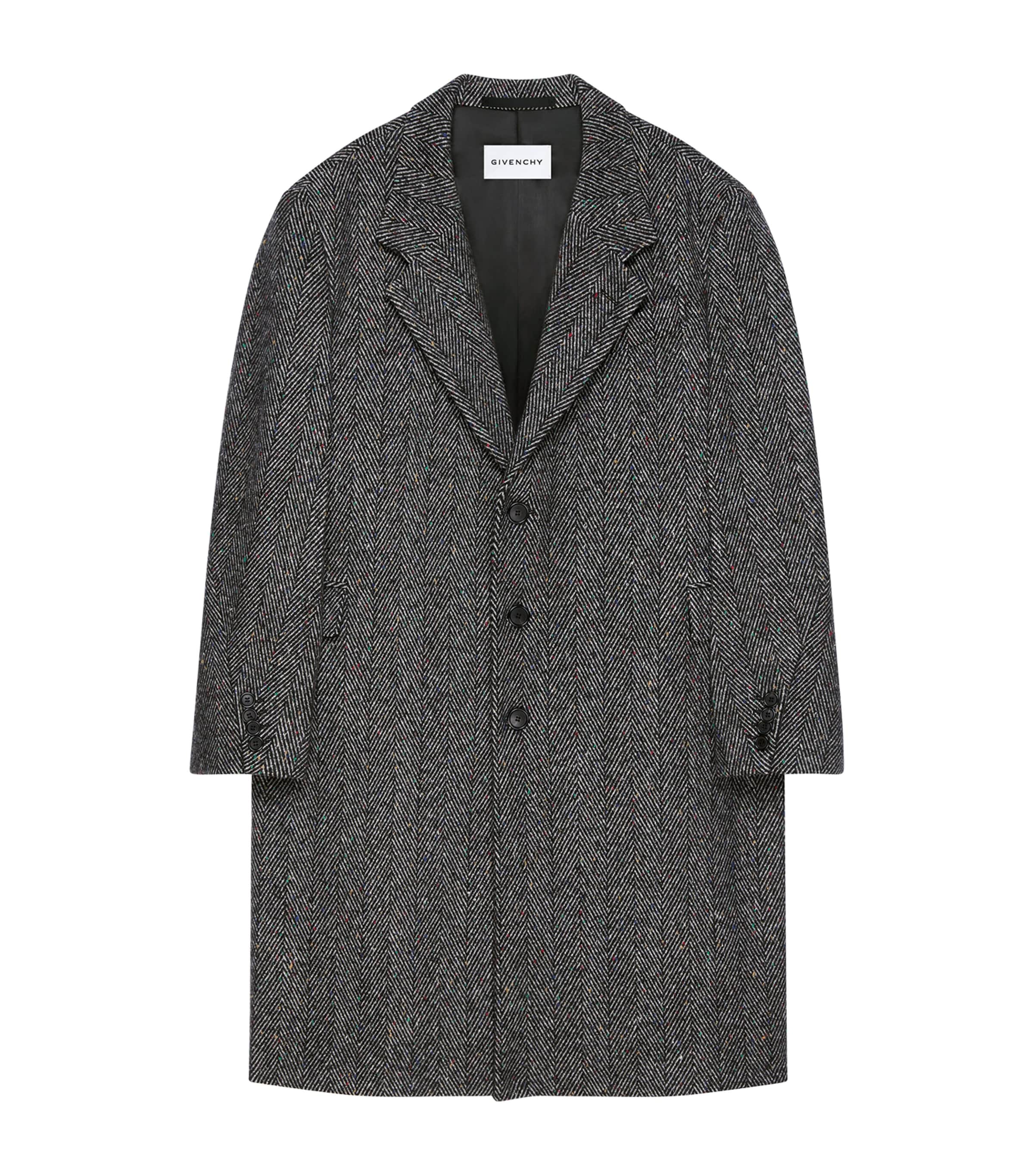 Cotton Couture Seam Coat BLACK/WHITE Image 1