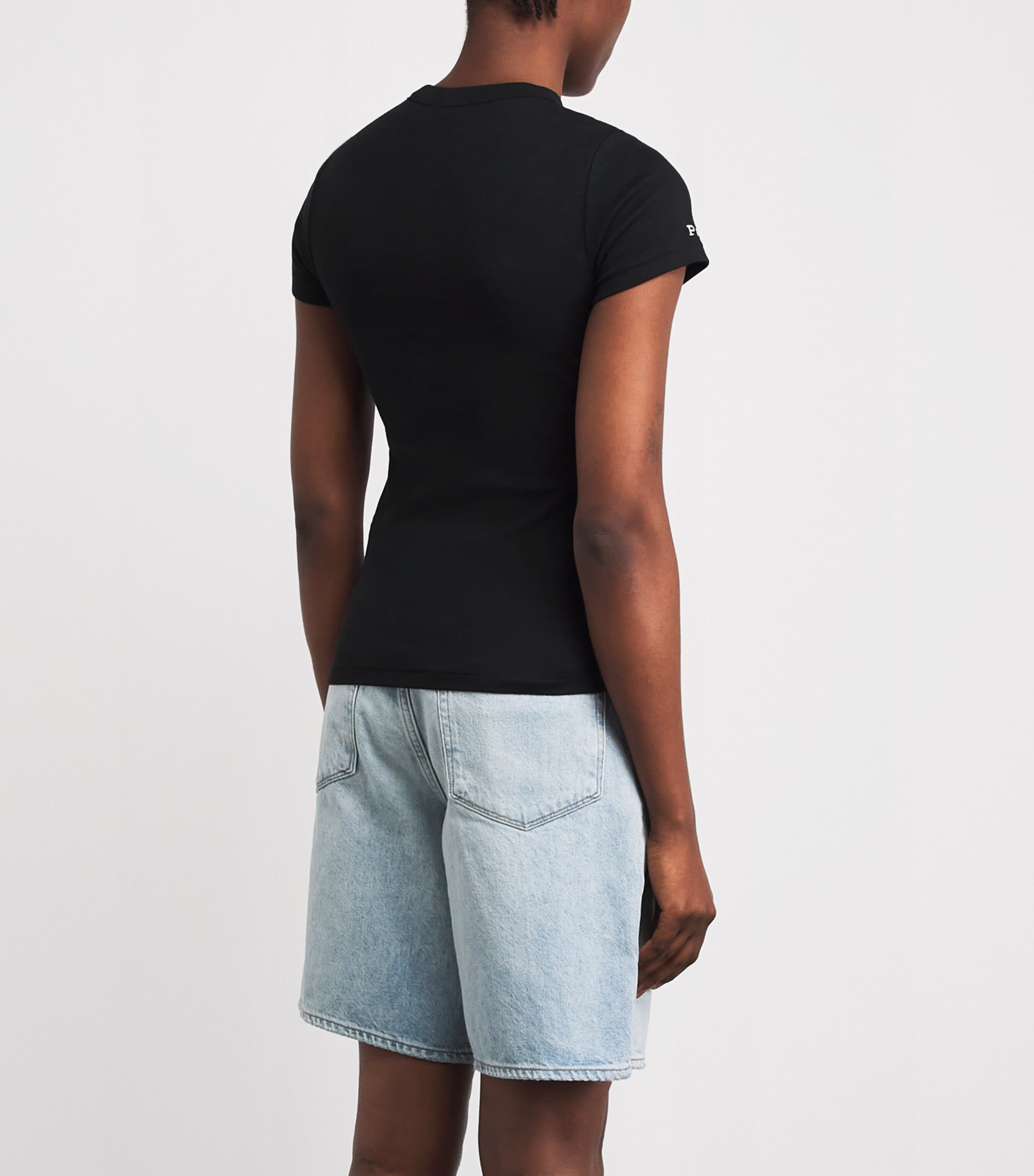 Polo Ralph Lauren Womens Cotton-Blend Polo Pony T-Shirt Polo Black Image 5
