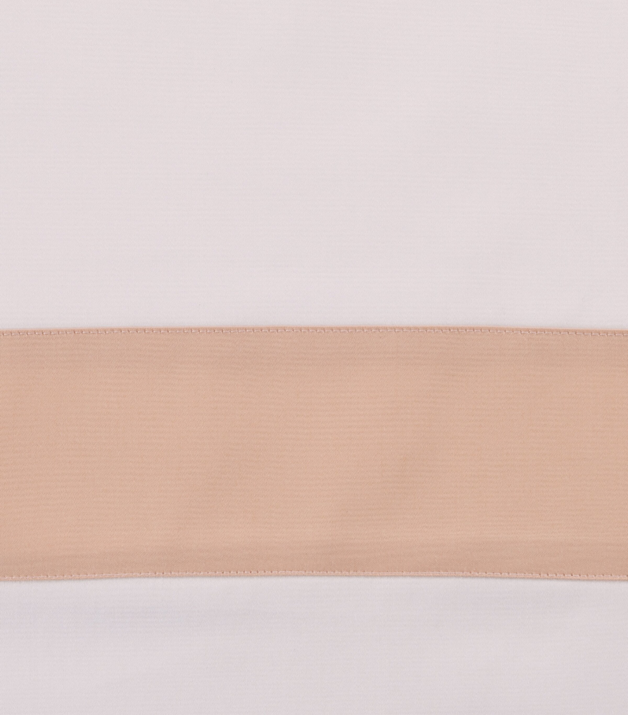 Frette Cotton Breeze Border Oxford Pillowcase (51cm x 71cm) Milk/misty Bl Image 2