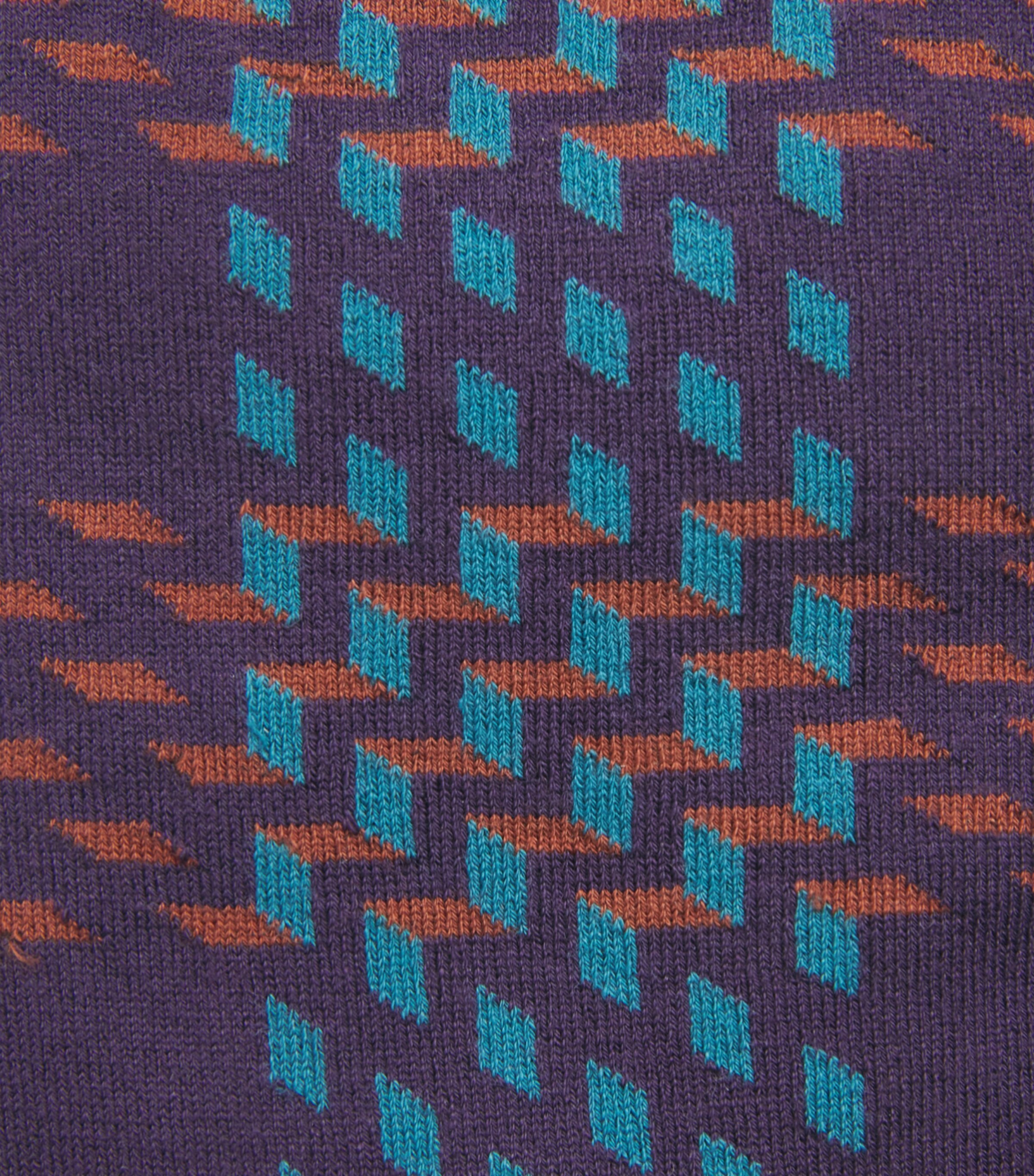 Doré Doré Mens Cotton Patterned Socks Murier Pa Image 2