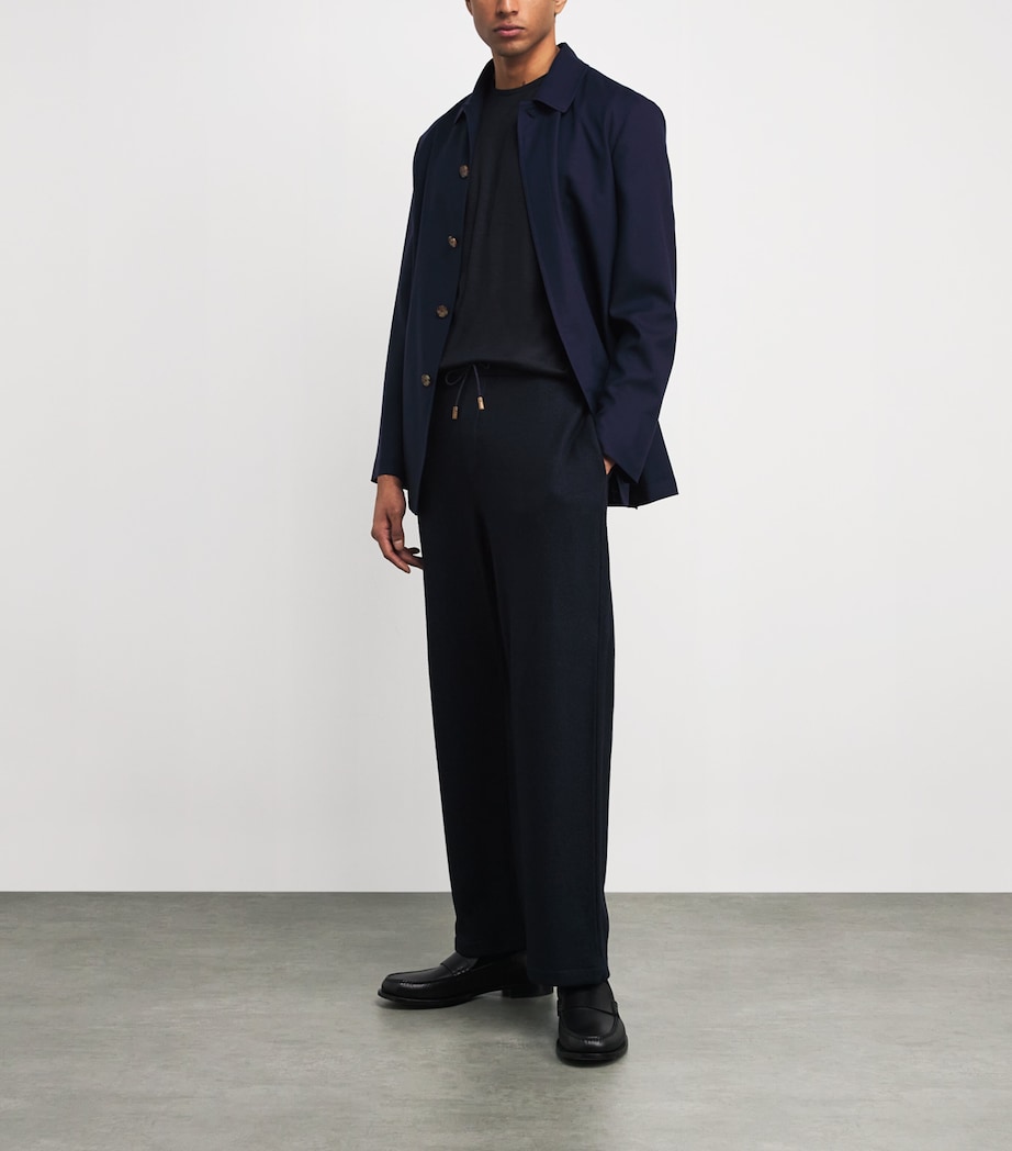 Cashmere-Silk Sweatpants 43009 DARK BLU Image 2