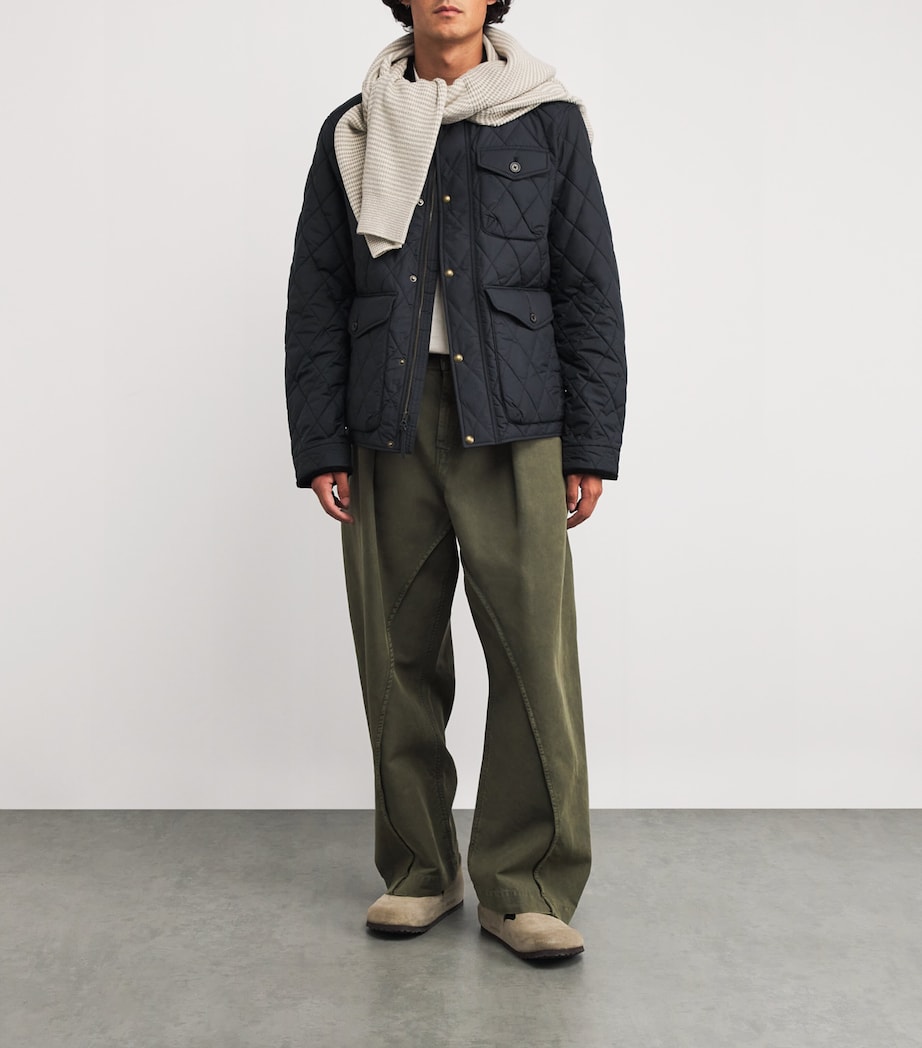 Water-Repellent Quilted Beaton Jacket BLACK Image 2