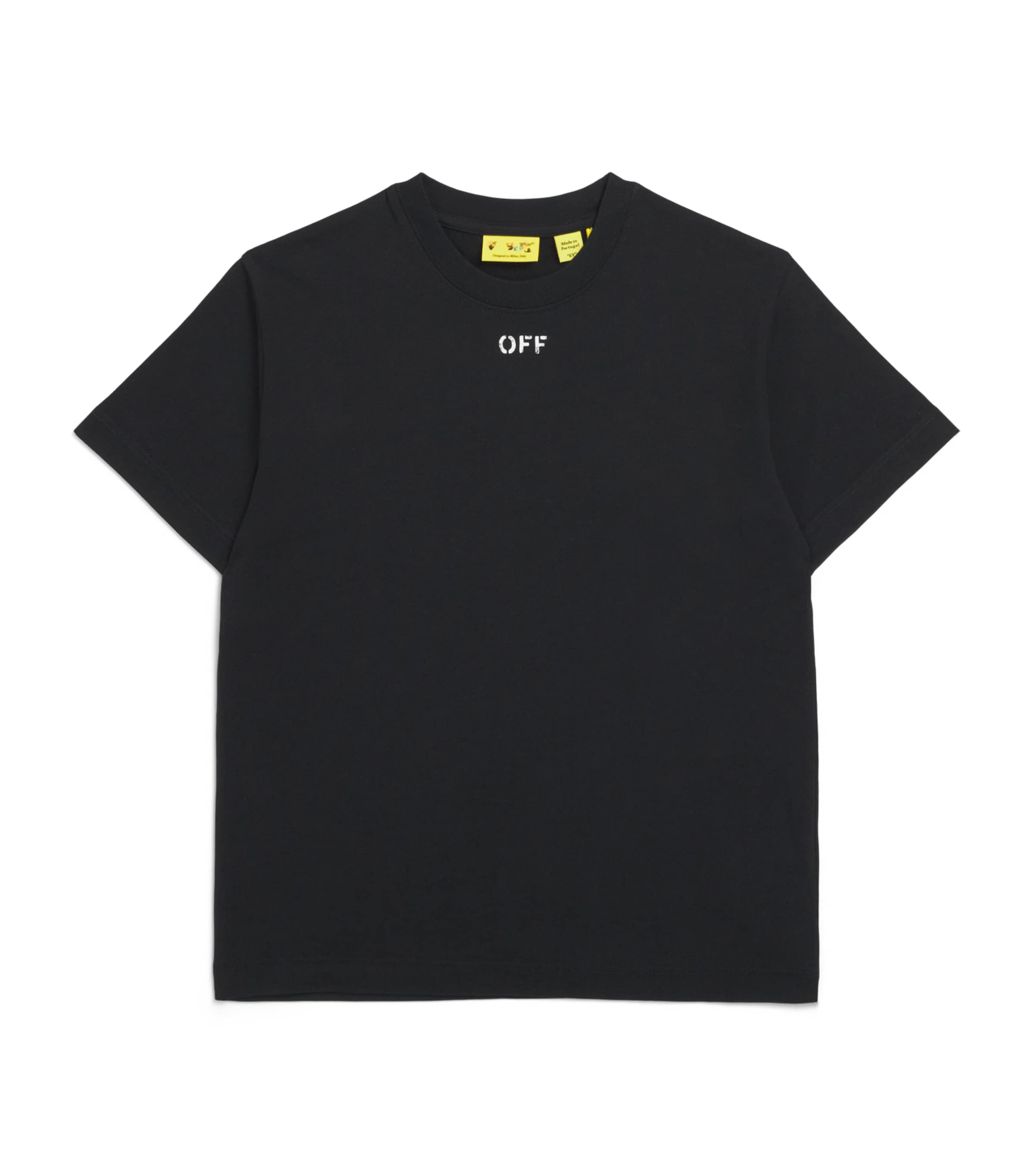 Off-White Kids Cotton Arrows T-Shirt (4-12+ Years) Black Image 1