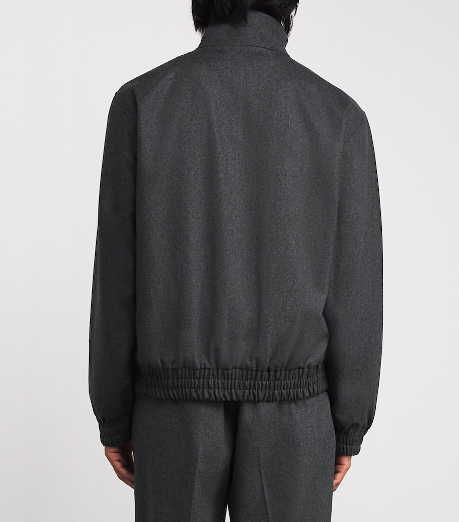 Wool Flannel Track Jacket GY / GREY Image 4