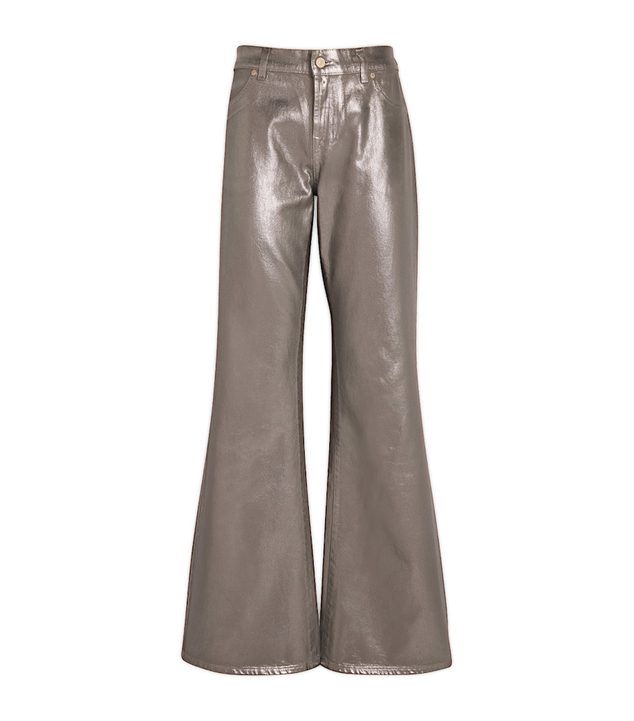 Metallic Spencer Flared Jeans CTD CHMPGNE Image 1