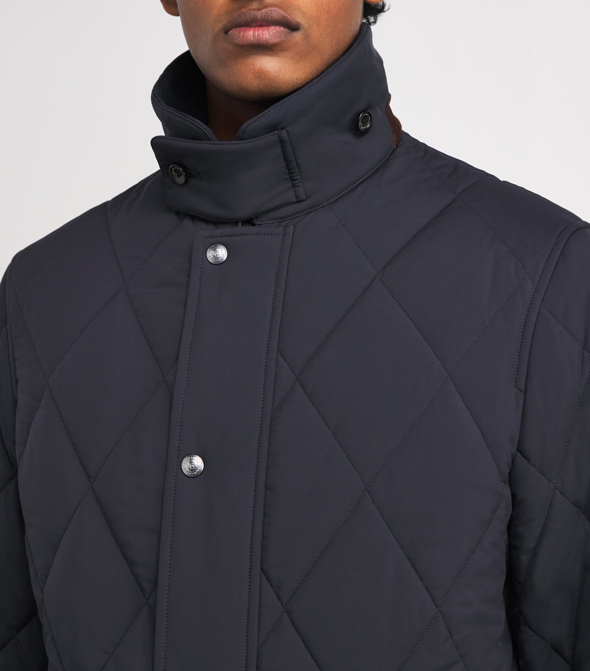 Ralph Lauren Purple Label Mens Down Quilted Field Jacket Navy Image 6