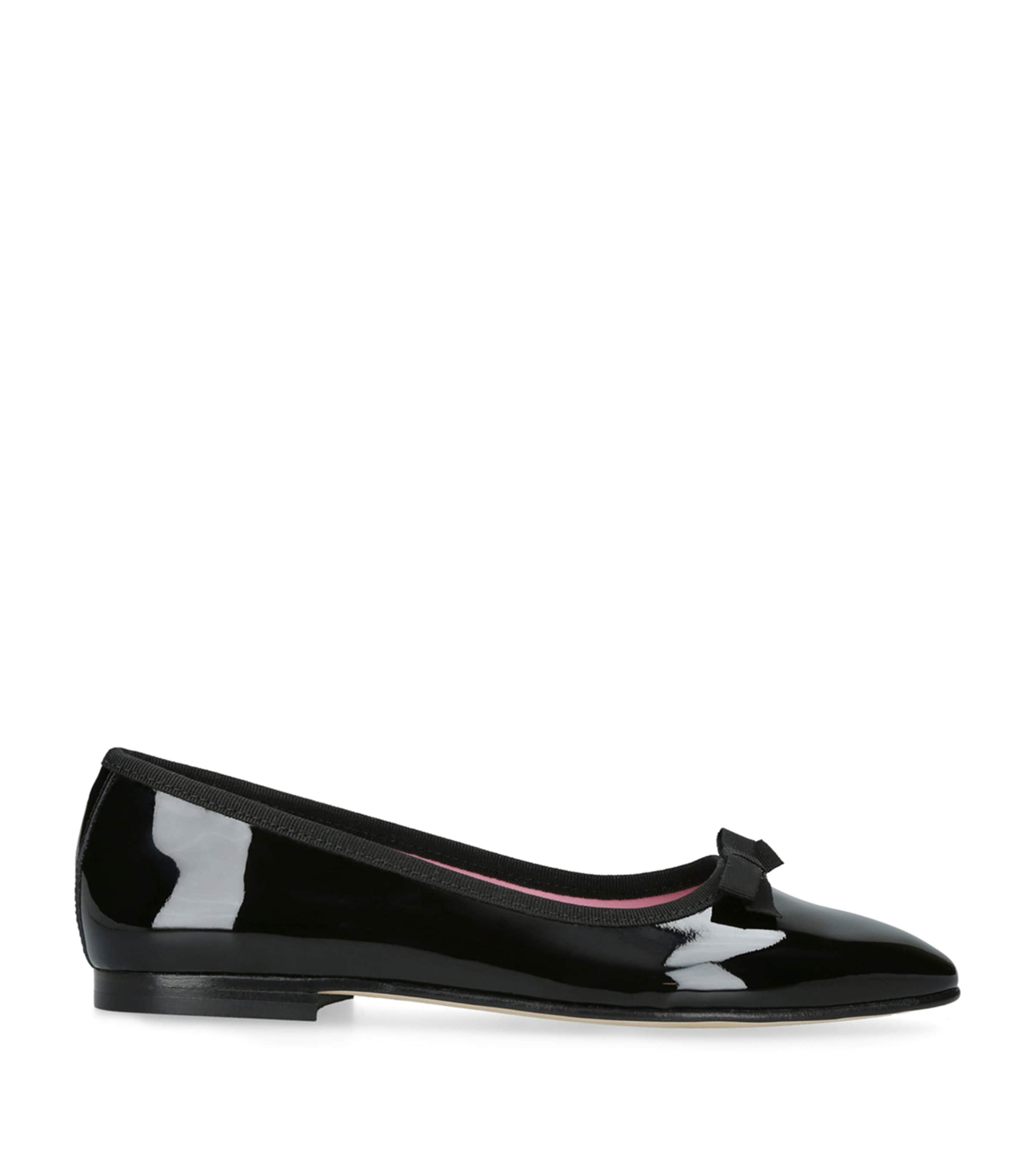 Shop Carel Paris Patent Leather Ballet Flats In Black