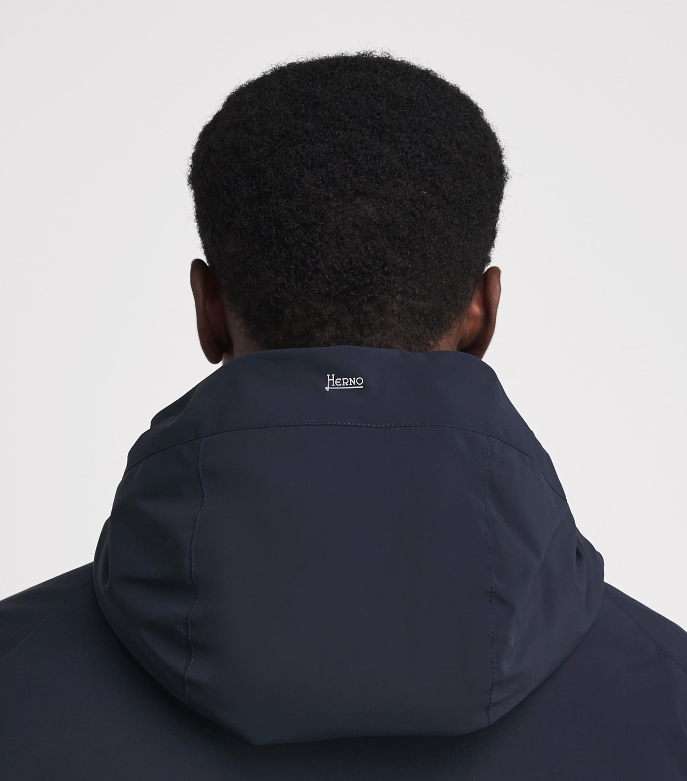 Herno Mens Down New Impact Jacket Blu Navy Image 3