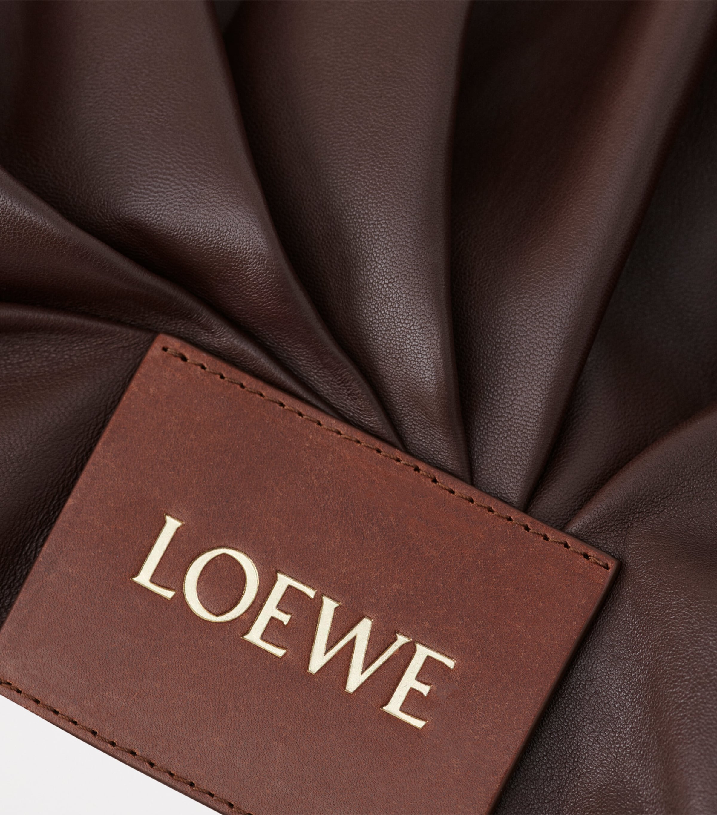 Lambskin Draped Jacket CHOCOLATE BROWN Image 6