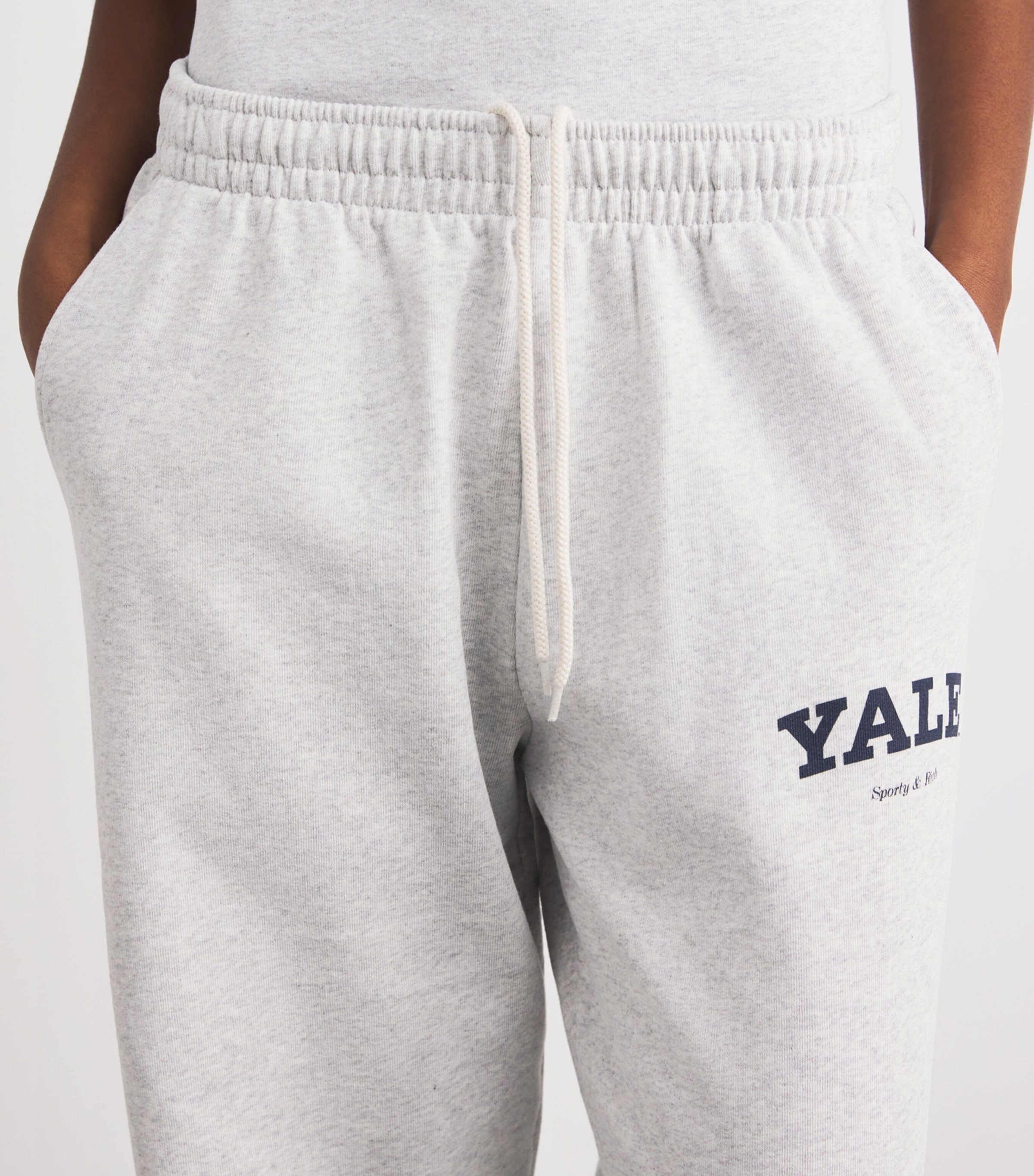 Cotton Yale Sweatpants 19 HEATHER GRAY Image 6