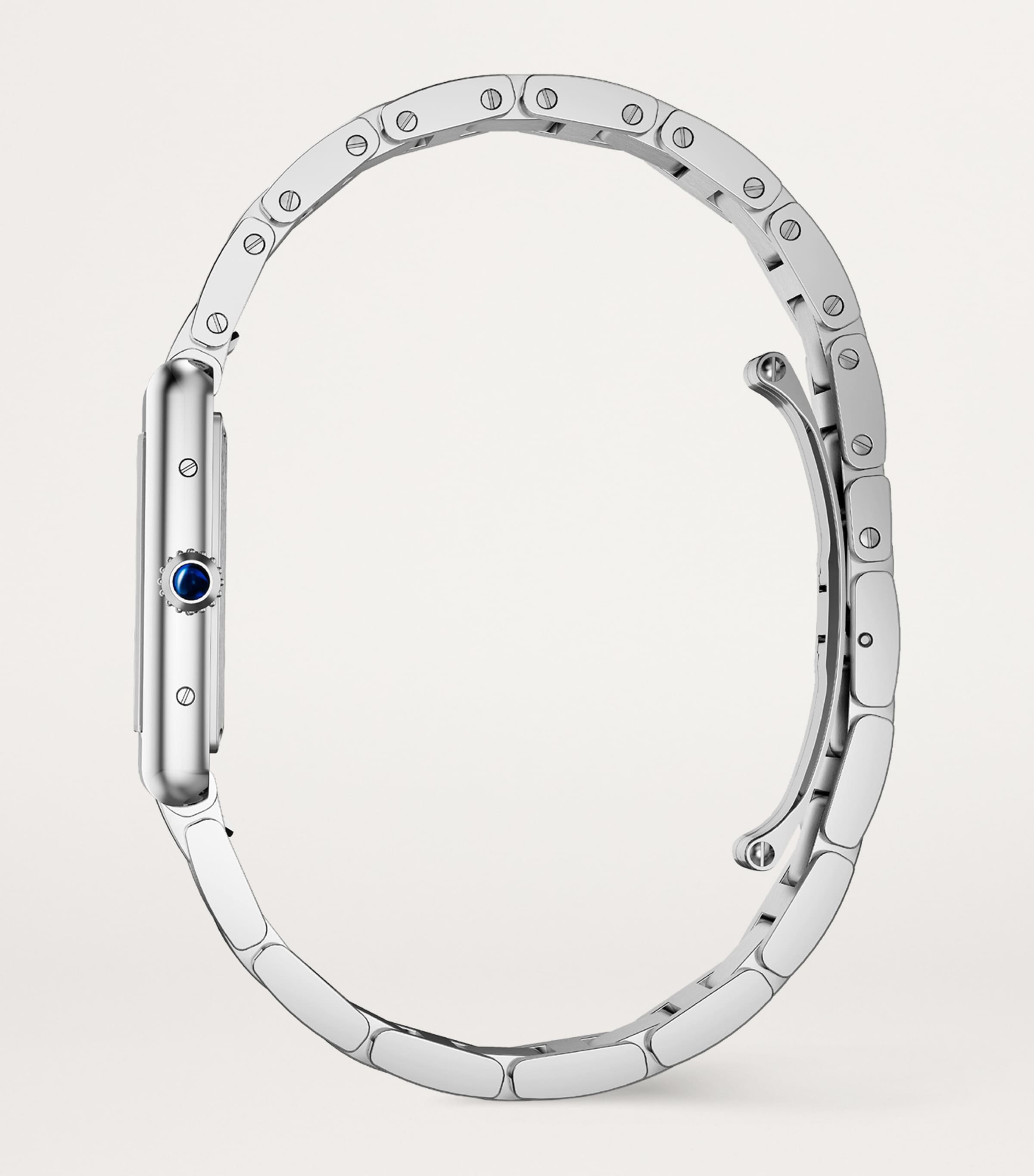 Cartier Large Stainless Steel Tank Must Watch 25.5mm Silver Image 3