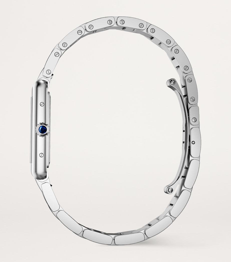 Cartier Large Stainless Steel Tank Must Watch 25.5mm Silver Image 3
