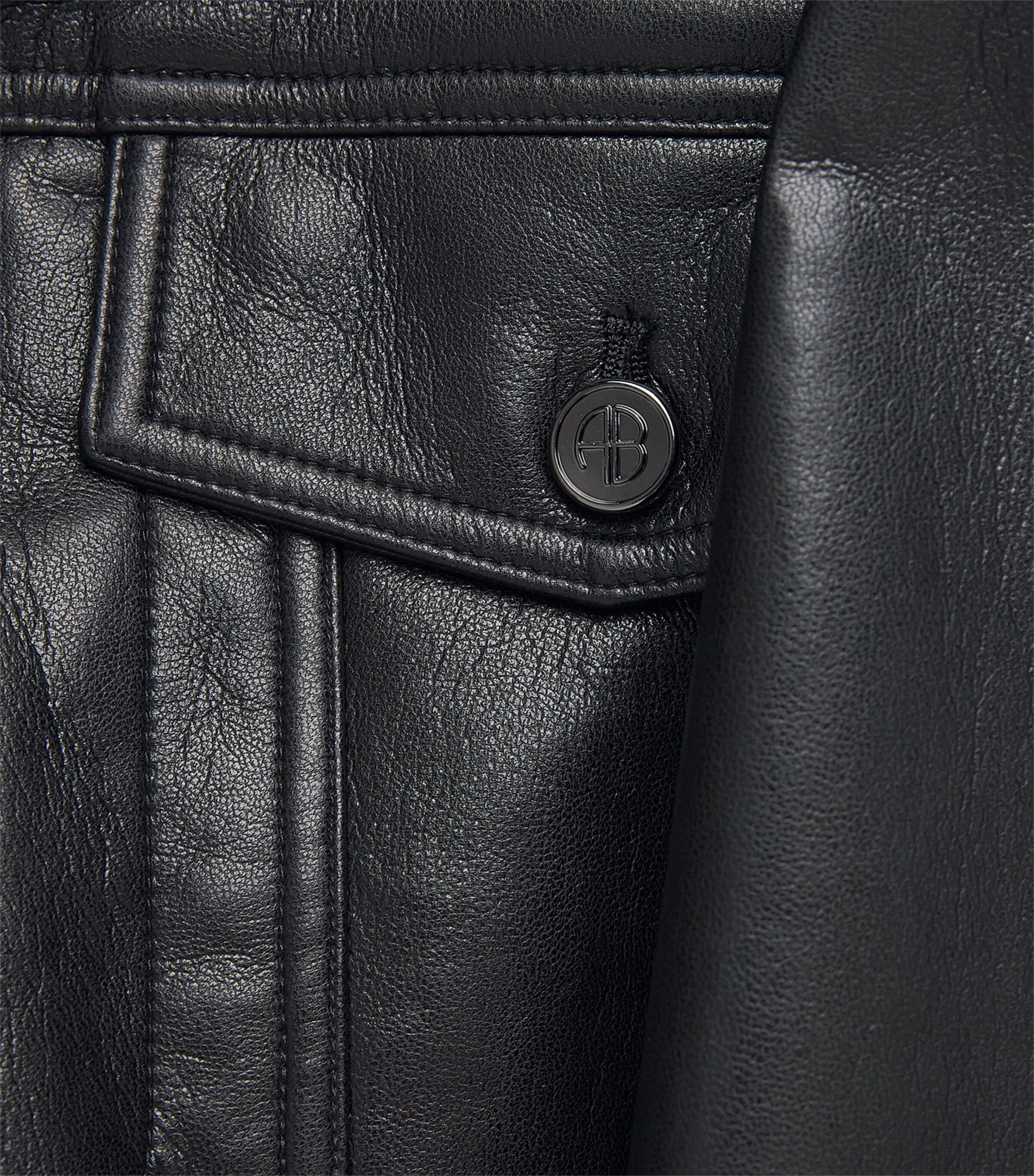 ANINE BING Womens Oversized Rory Jacket Black Image 6
