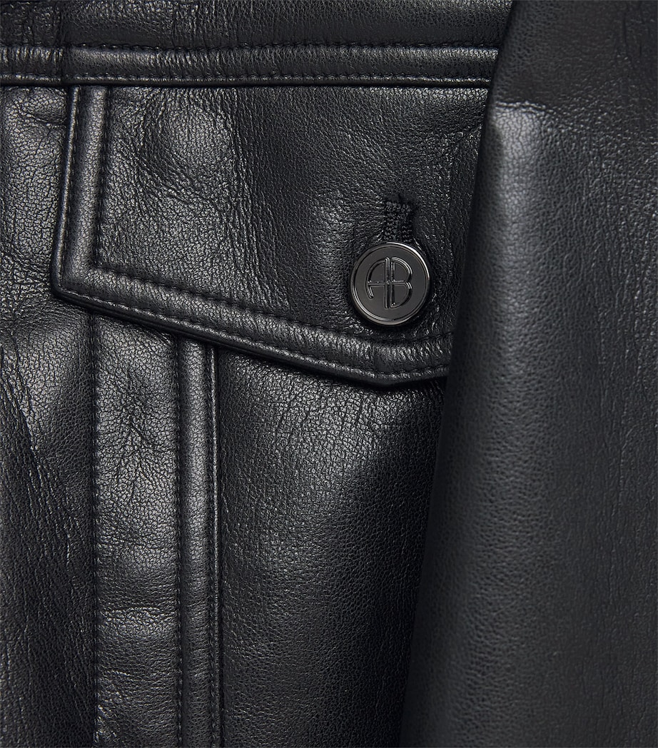 ANINE BING Womens Oversized Rory Jacket Black Image 6