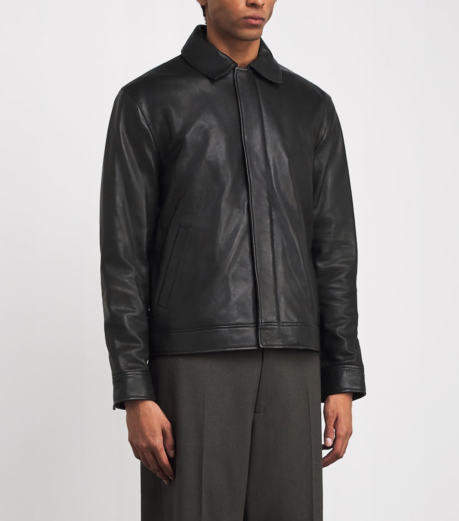 Leather Landon Jacket BLACK Image 3