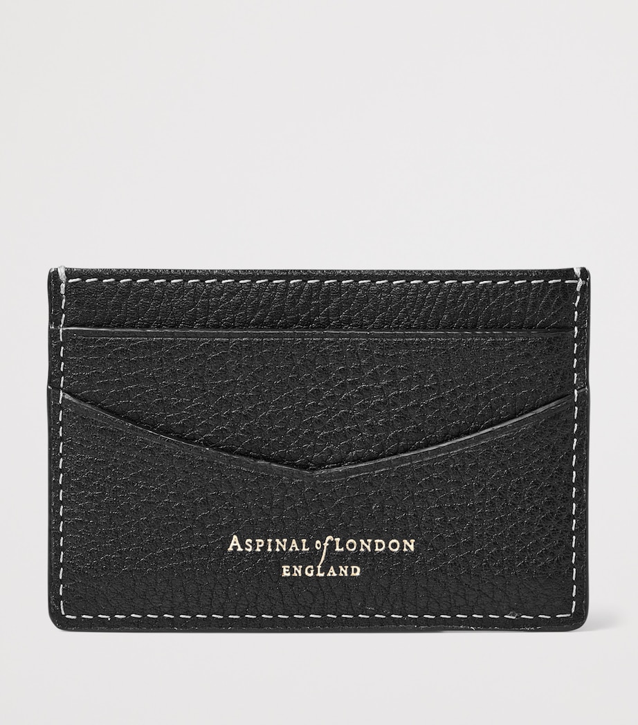 Aspinal Of London Leather Hudson Slim Card Holder Black Image 2