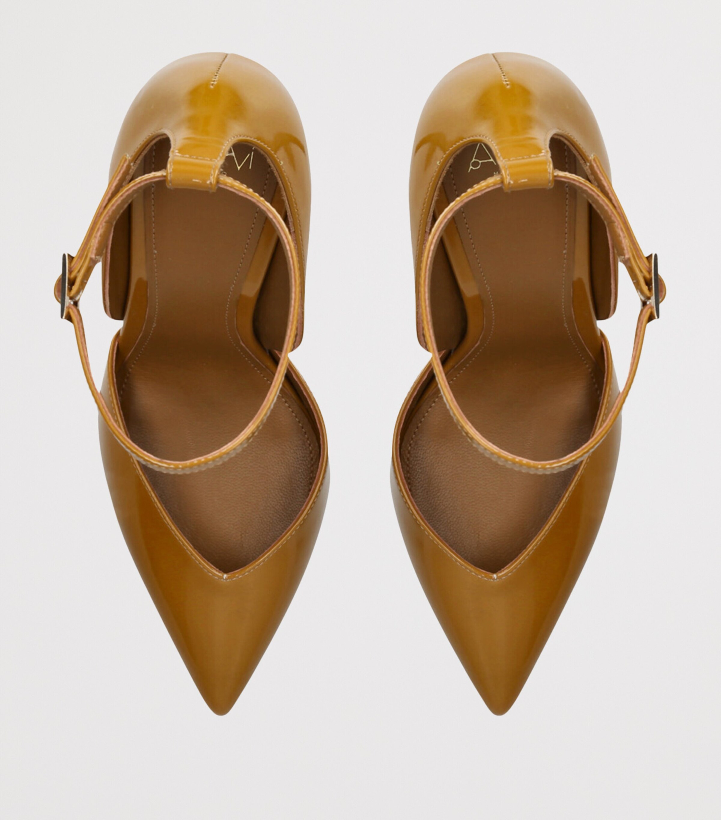 Alevì Patent Leather Camilla Pumps 110 Yellow Image 4
