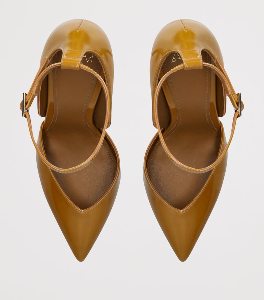 Patent Leather Camilla Pumps 110 YELLOW Image 4