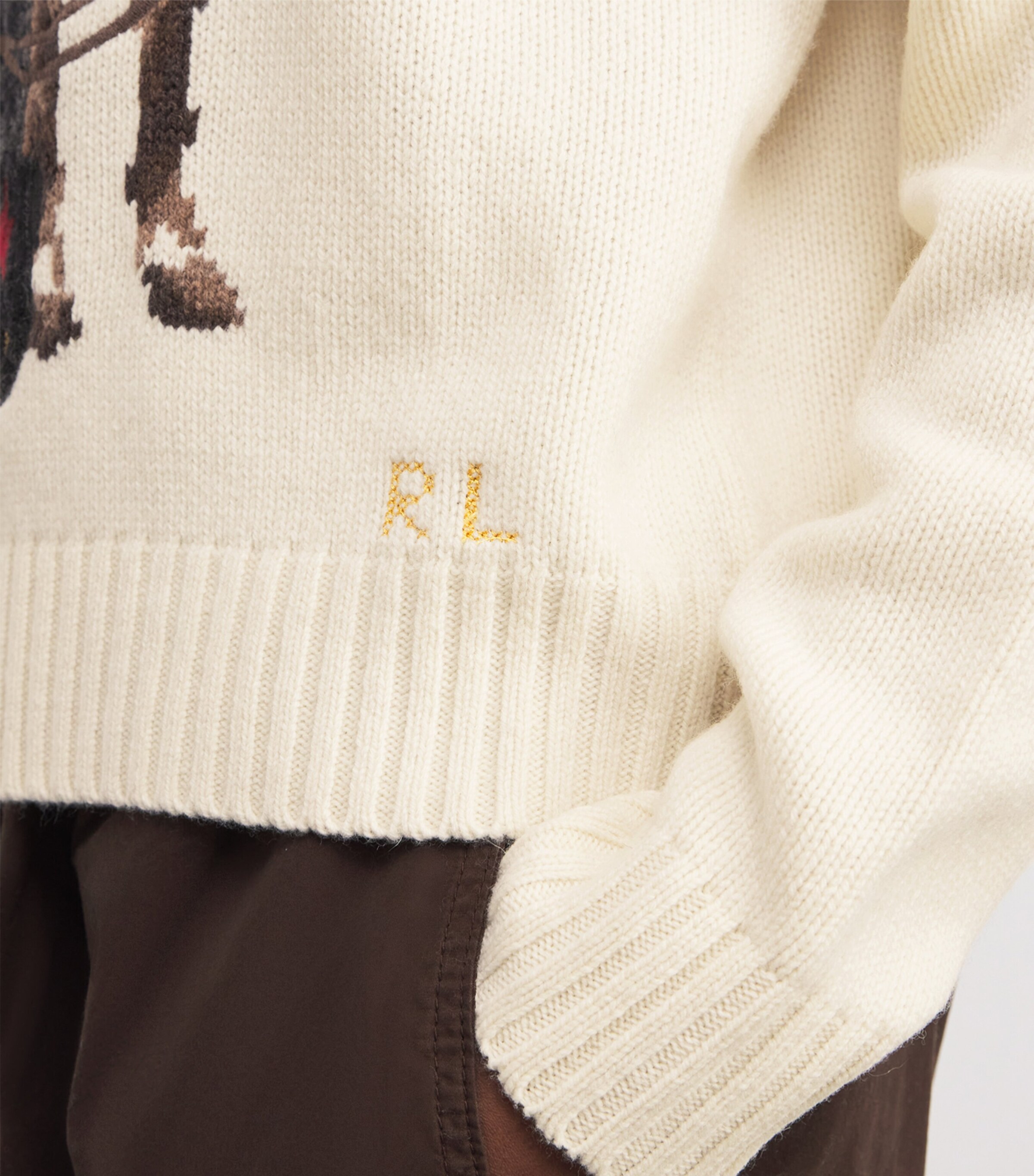 Polo Ralph Lauren Womens Wool Polo Bear Sweater Nevis Image 6
