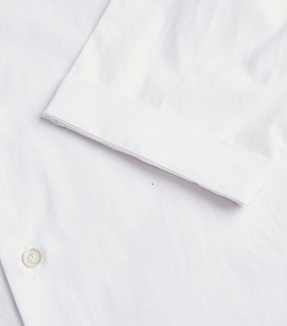 A-Line Stand-Collar Shirt WHITE Image 15