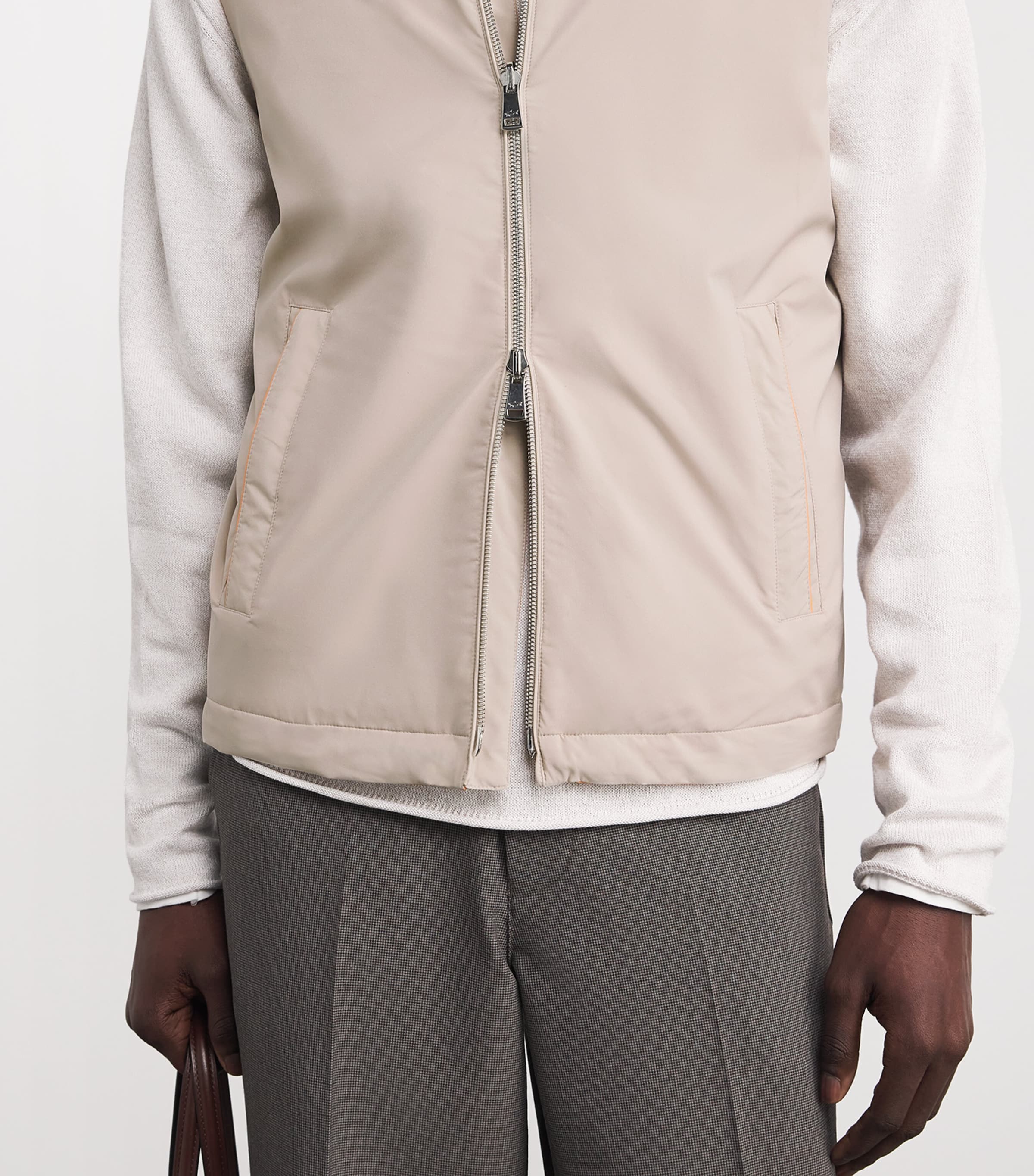 Waterproof Reversible Typhoon Platinum Gilet 029 PLAZA ORANGE Image 7