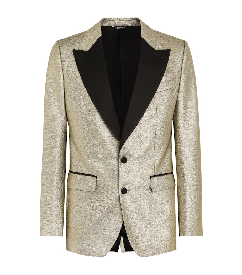 Metallic Tuxedo Blazer S0997-GOLD Image 1