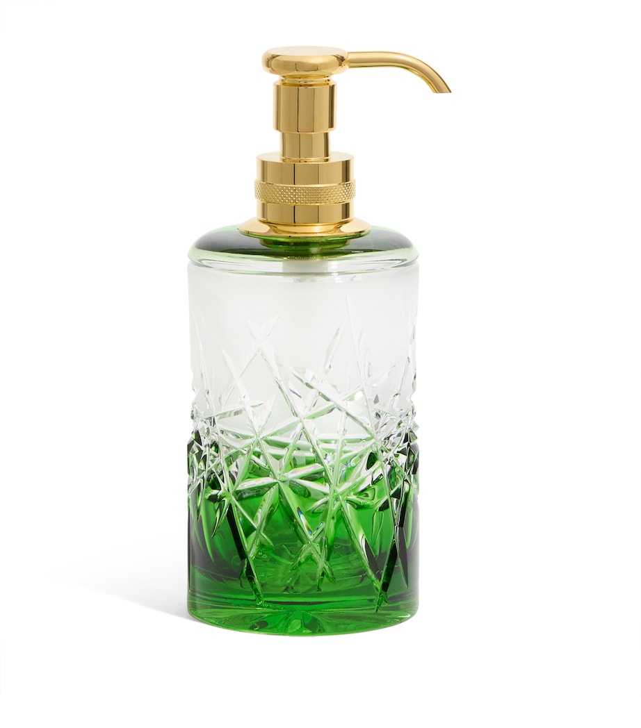Crystal Ivy Green Soap Dispenser GREEN/GOLD Image 1