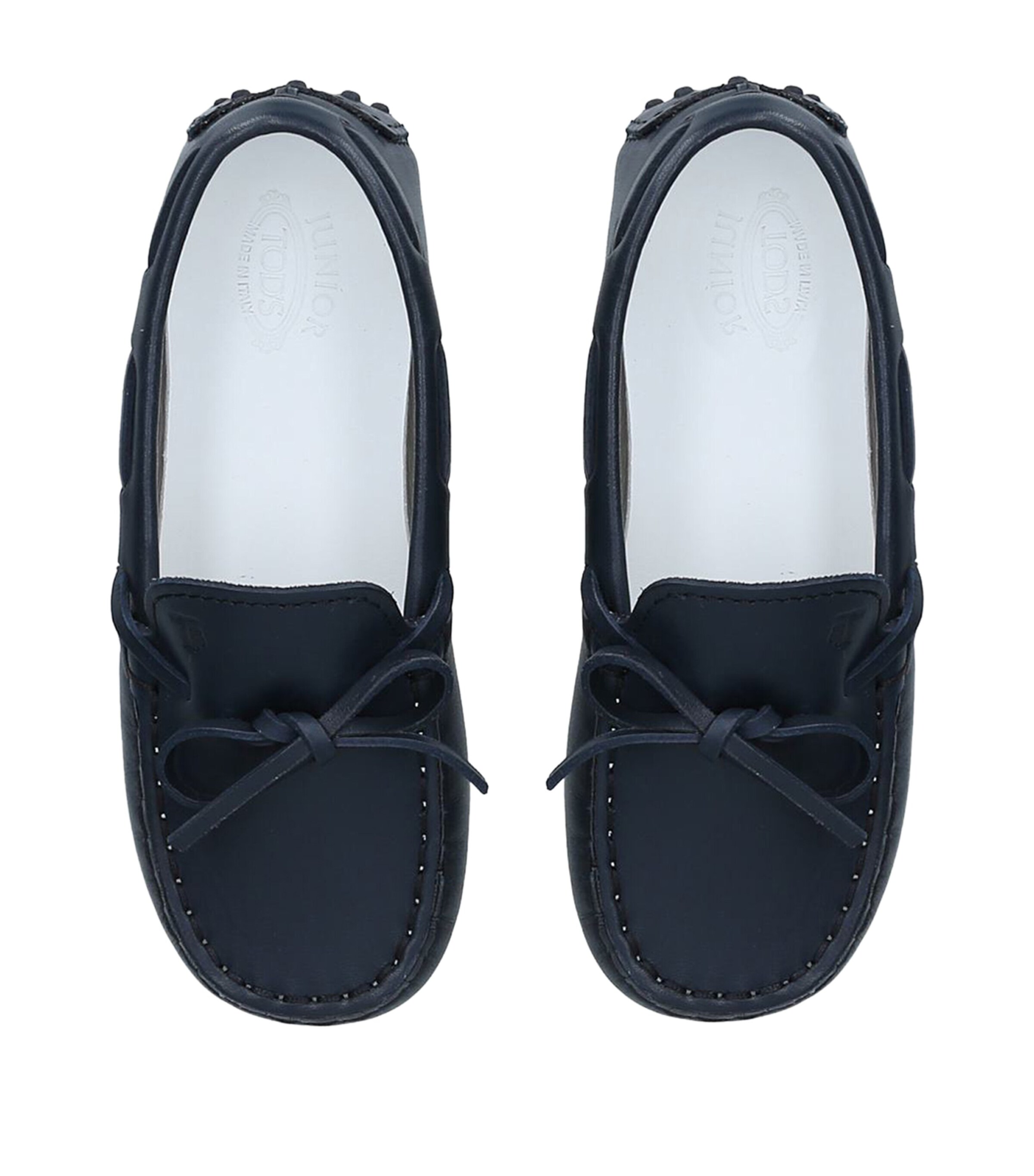 Tod's Leather Nuove City Gommini Driving Shoes Navy Image 4