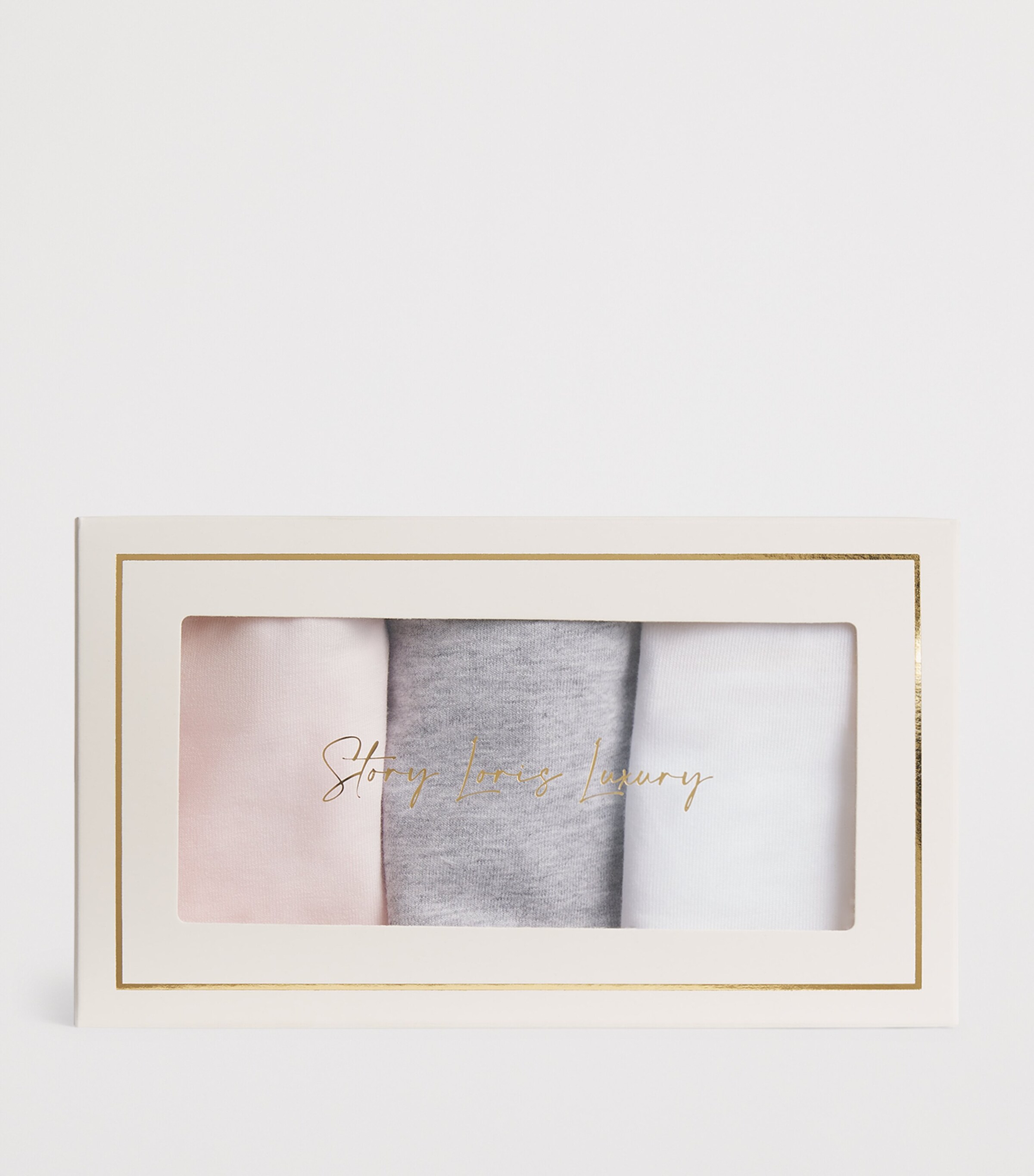 Story Loris Pack of 3 Stretch-Cotton Logo Knickers (4-14 Years) Ass Image 2