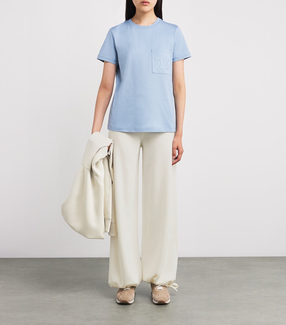 Knitted Wide-Leg Trousers WHITE Image 2