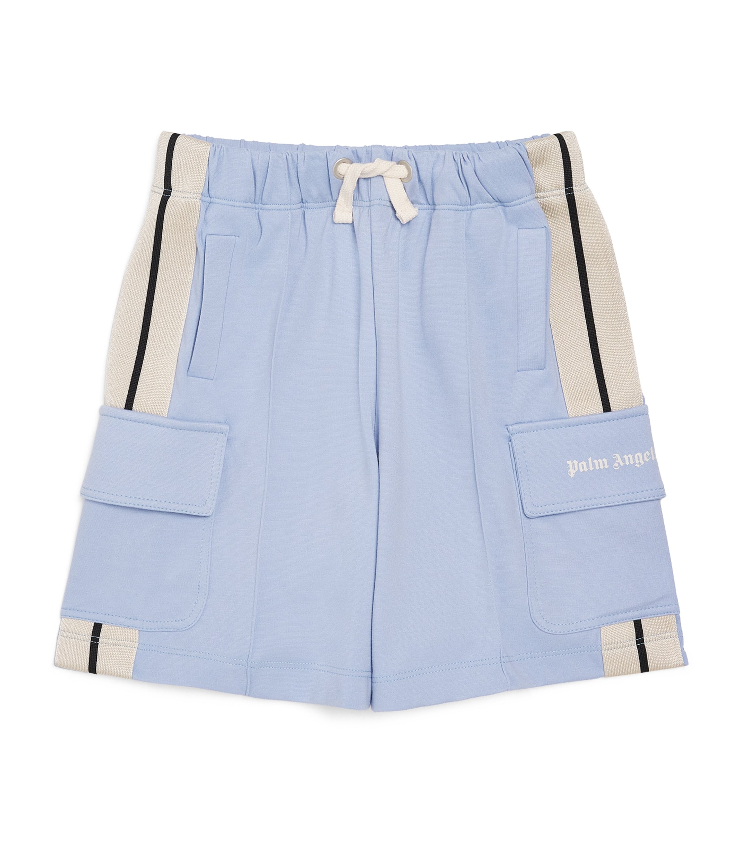 Palm Angels Kids Track Cargo Shorts (4-12+ Years) Bimbo/bby Blu Image 1
