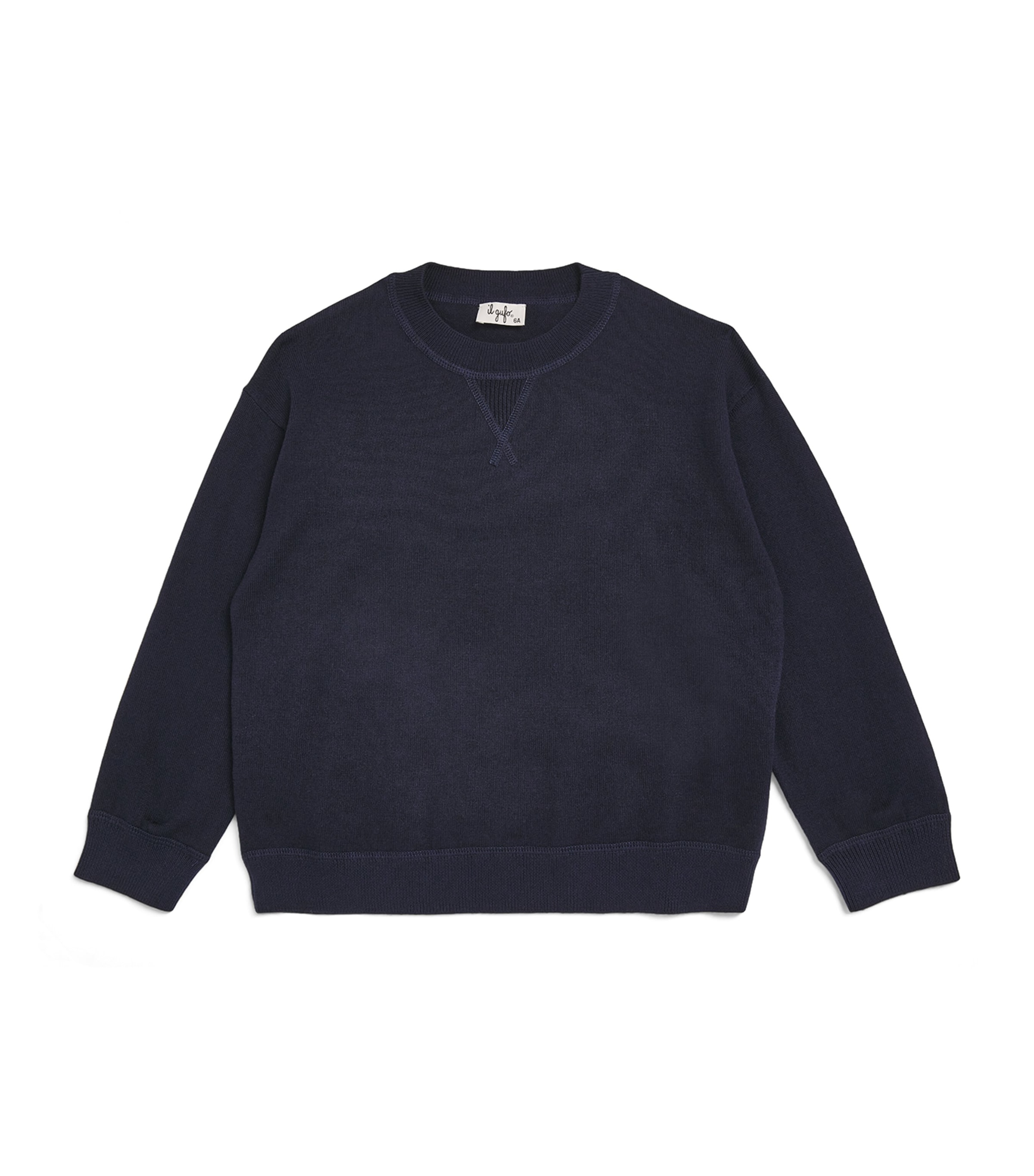 Cotton Crew-Neck Sweatshirt (3-12 Years) 495 BLUE Image 1