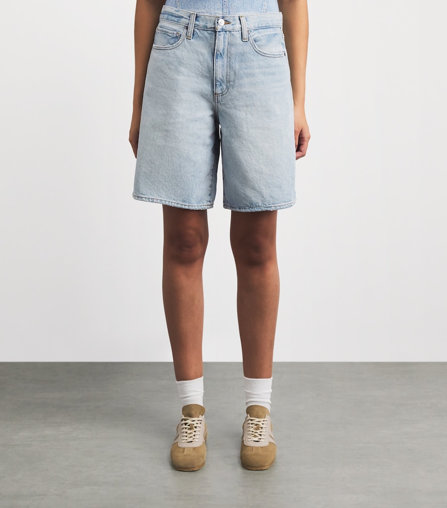 PAIGE Womens Faye Denim Shorts Siege Image 4